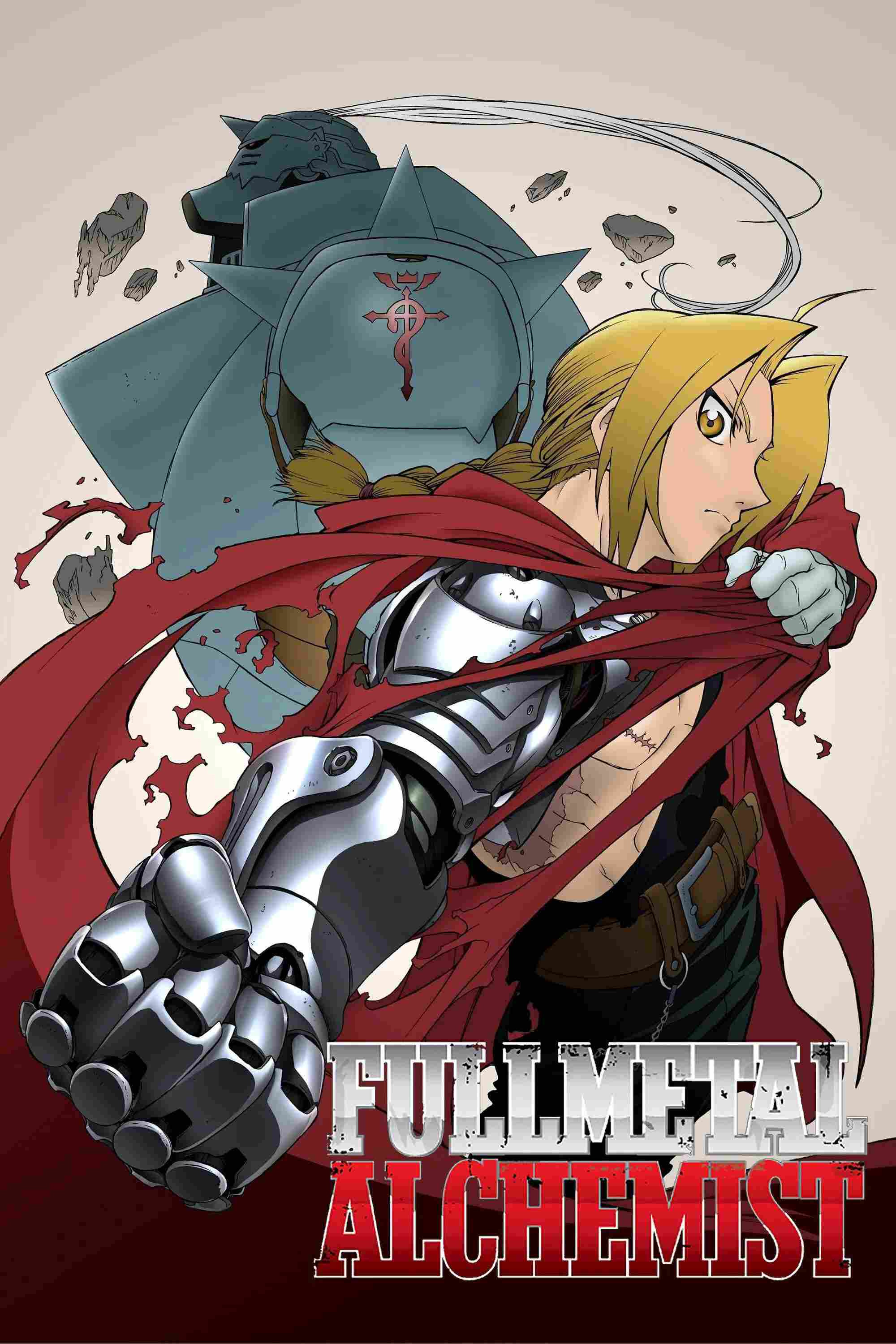 Poster chính thức của phim Phim Hành Động & Phiêu Lưu, Phim Hoạt Hình "Cang Giả Kim Thuật Sư" (Fullmetal Alchemist - 2003), với sự tham gia của diễn viên Romi Park và Rie Kugimiya.