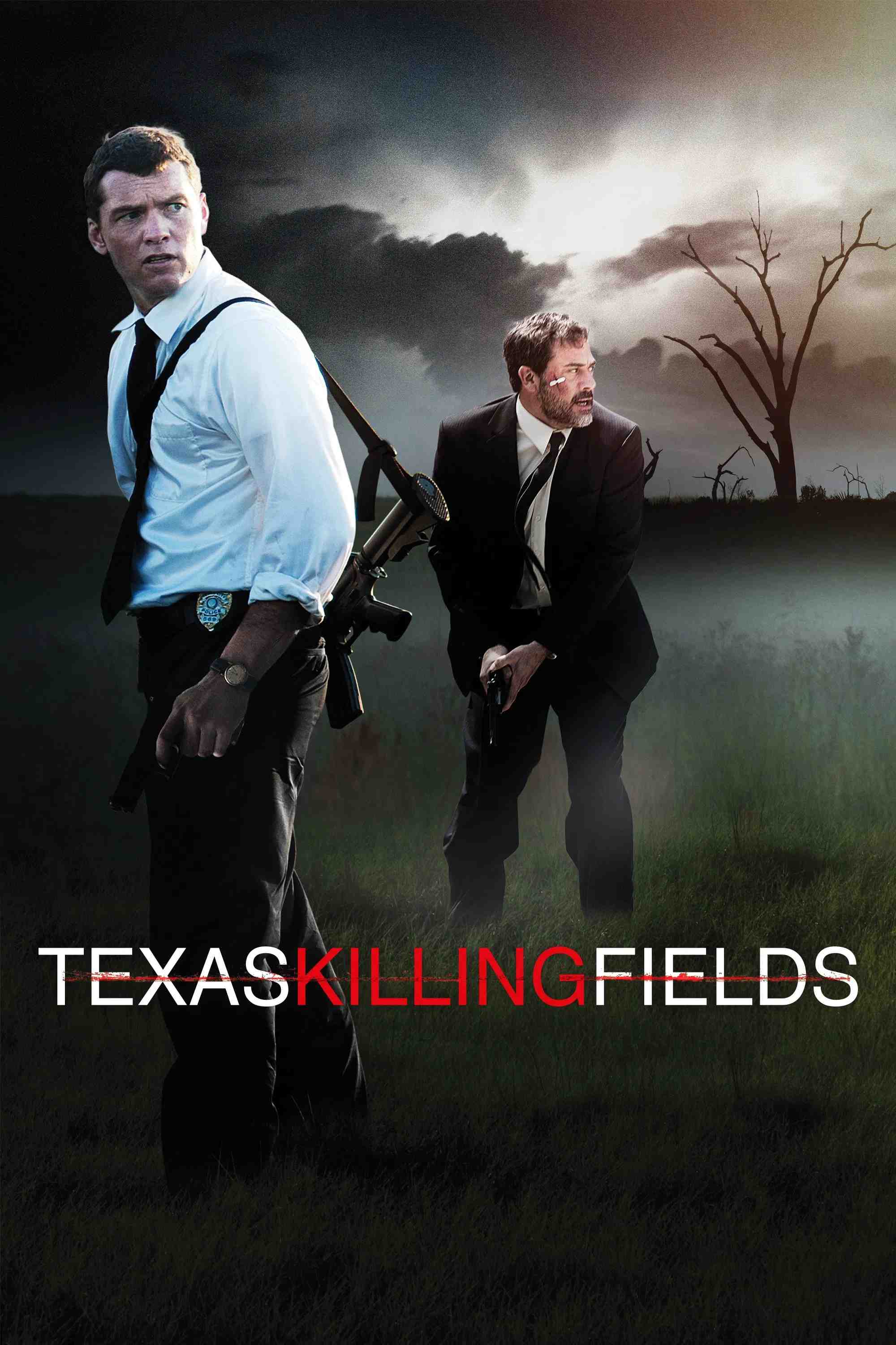 Poster chính thức của phim Phim Tâm Lý, Phim Giật Gân "Cánh Đồng Chết Texas" (Texas Killing Fields - 2011), với sự tham gia của diễn viên Sam Worthington và Jeffrey Dean Morgan.