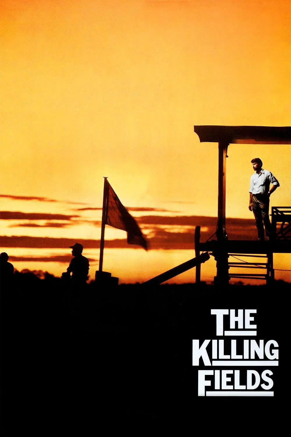Poster chính thức của phim Phim Tâm Lý, Phim Lịch Sử "Cánh Đồng Chết" (The Killing Fields - 1984), với sự tham gia của diễn viên Sam Waterston và Haing S. Ngor.