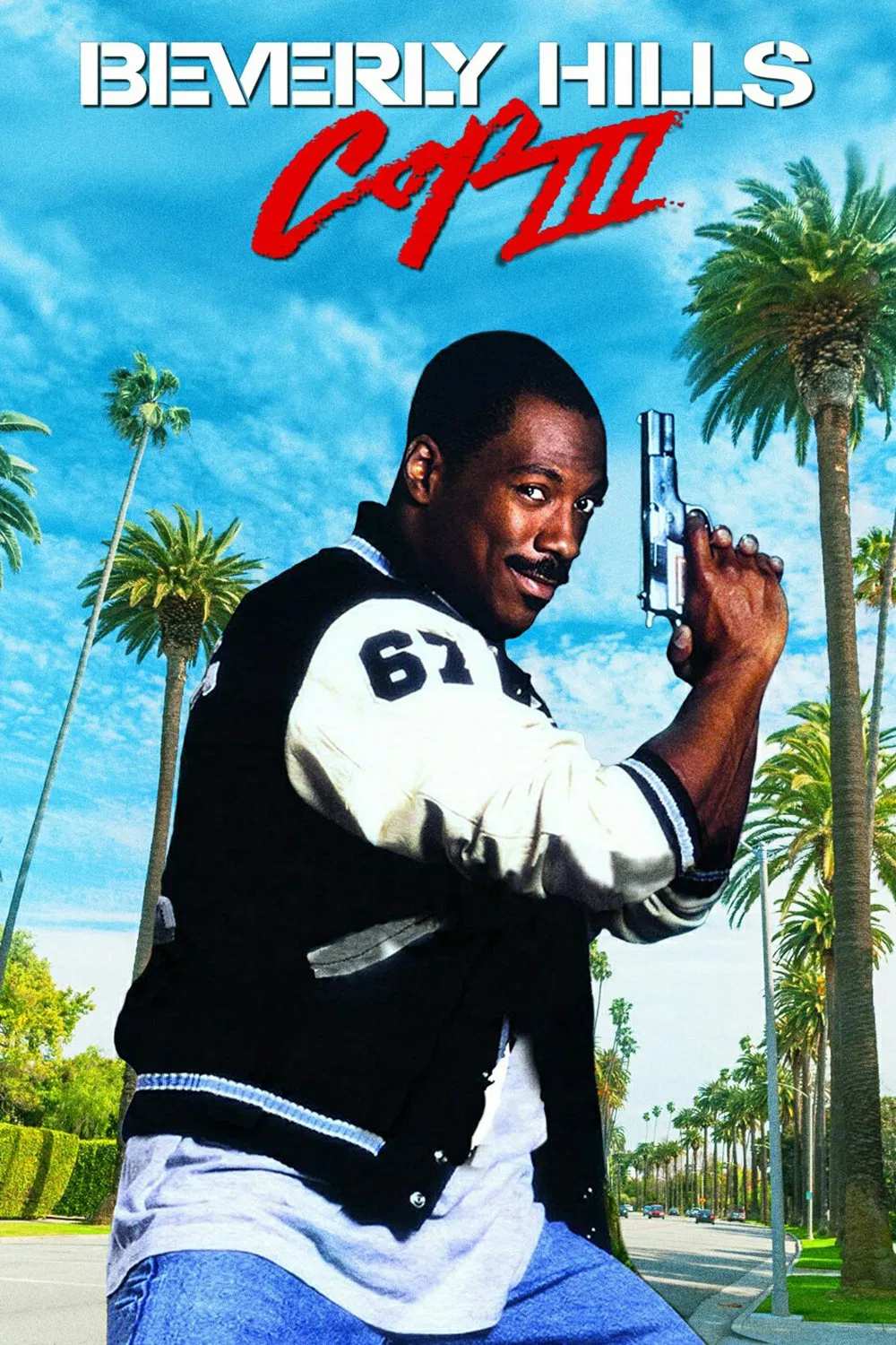 Poster chính thức của phim Phim Hành Động, Phim Hài "Cảnh Sát Ở Berverly Hills 3" (Beverly Hills Cop III - 1994), với sự tham gia của diễn viên Eddie Murphy và Judge Reinhold.