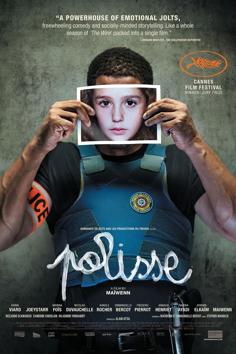 Poster chính thức của phim Phim Tâm Lý, Phim Hình Sự "Cảnh Sát Pháp" (Polisse - 2011), với sự tham gia của diễn viên Frédéric Pierrot và JoeyStarr.
