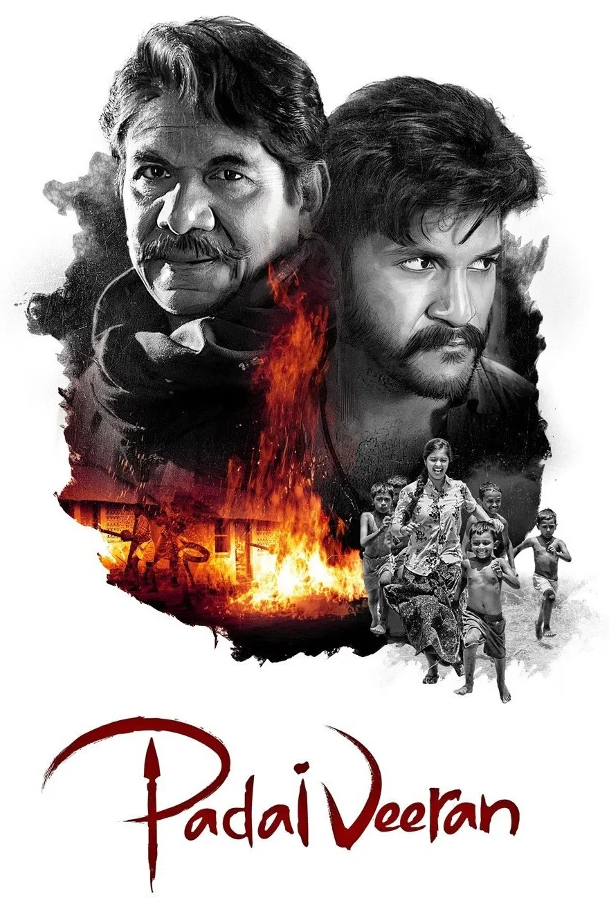 Poster chính thức của phim Phim Tâm Lý, Phim Hành Động "Cảnh Sát Tập Sự" (Padai Veeran - 2018), với sự tham gia của diễn viên Vijay Yesudas và Amritha Aiyer.