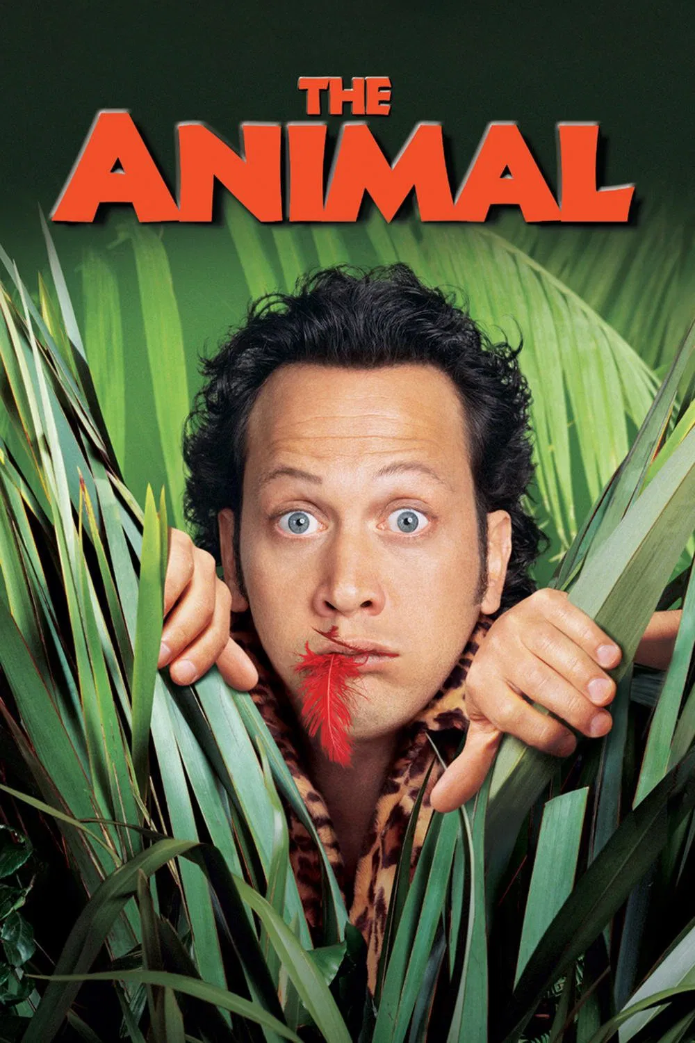 Poster chính thức của phim Phim Hài, Phim Viễn Tưởng "Cảnh Sát Thú" (The Animal - 2001), với sự tham gia của diễn viên Rob Schneider và Colleen Haskell.