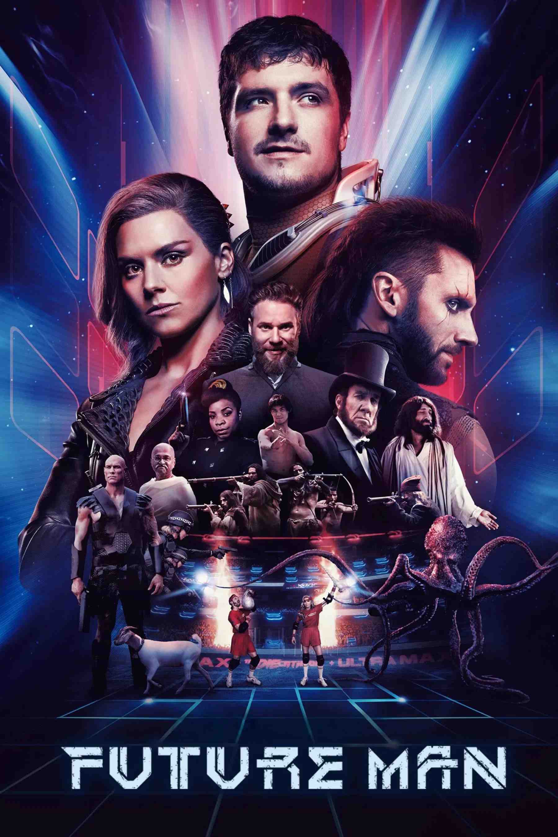 Poster chính thức của phim Phim Hài, Phim Viễn Tưởng & Giả Tưởng "Cao Thủ Tương Lai (Phần 2)" (Future Man - 2017), với sự tham gia của diễn viên Josh Hutcherson và Eliza Coupe.