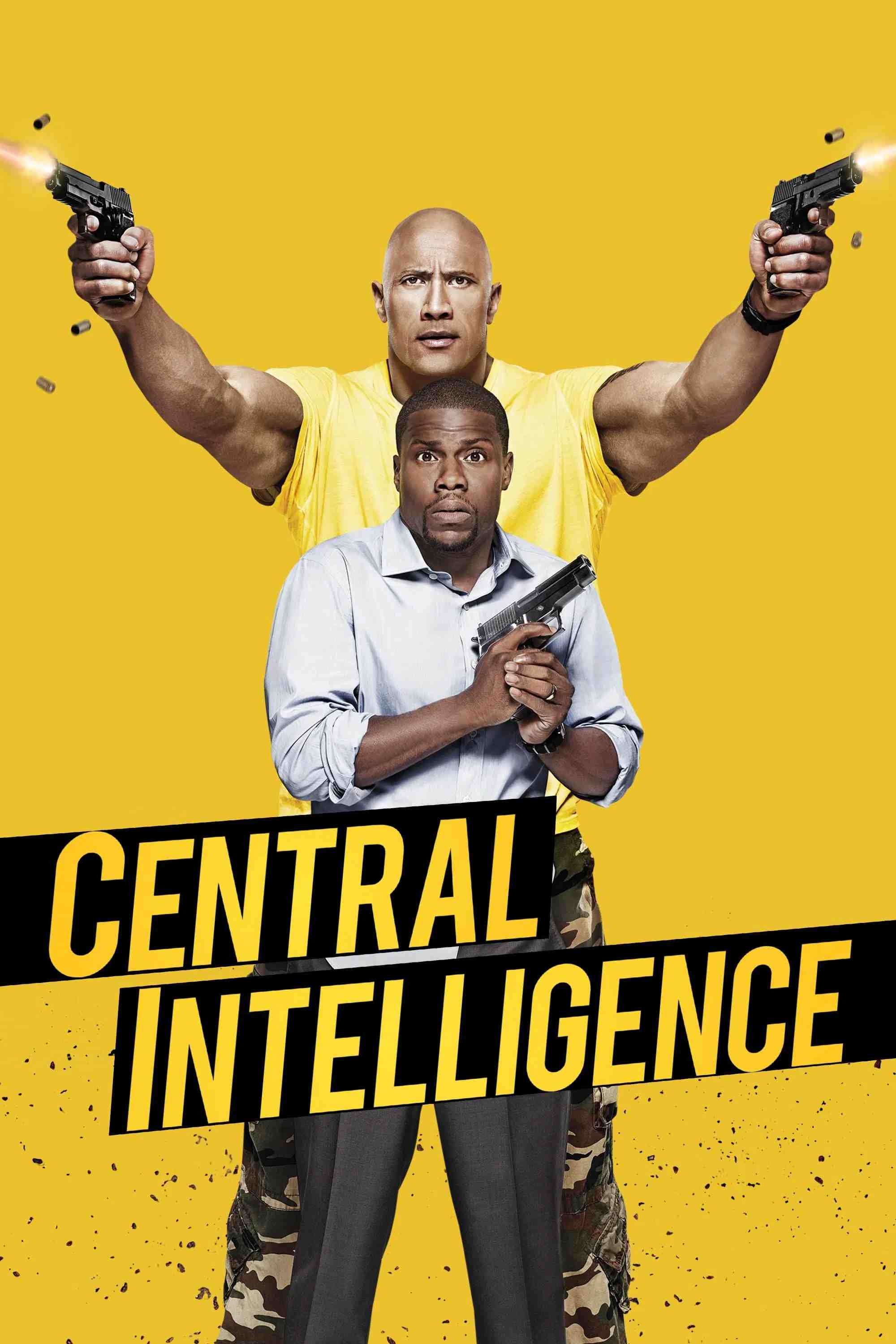 Poster chính thức của phim Phim Hành Động, Phim Hài "Cặp đôi Gián điệp" (Central Intelligence - 2016), với sự tham gia của diễn viên Dwayne Johnson và Kevin Hart.