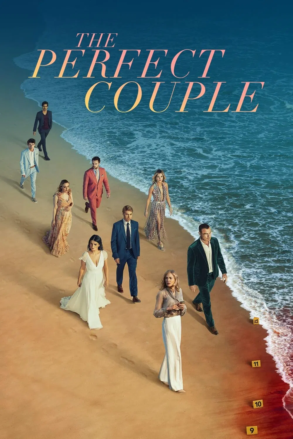 Poster chính thức của phim Phim Tâm Lý, Phim Bí Ẩn "Cặp đôi hoàn hảo" (The Perfect Couple - 2024), với sự tham gia của diễn viên Nicole Kidman và Eve Hewson.