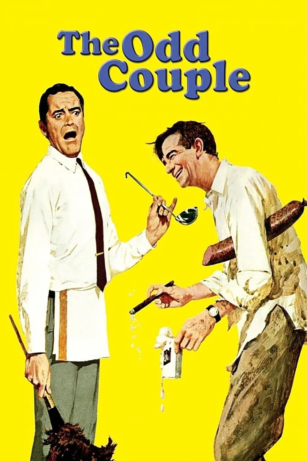 Poster chính thức của phim Phim Hài "Cặp Đôi Kỳ Cục" (The Odd Couple - 1968), với sự tham gia của diễn viên Jack Lemmon và Walter Matthau.