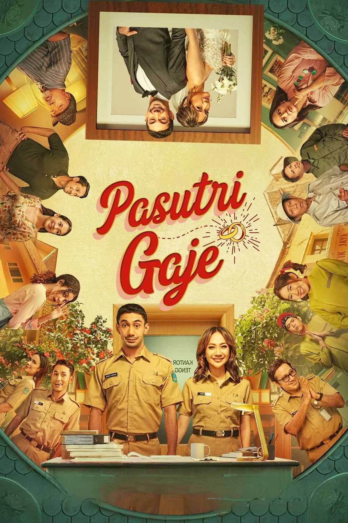 Poster chính thức của phim Phim Hài, Phim Tâm Lý "Cặp Đôi Vui Vẻ" (Funny Couple - 2024), với sự tham gia của diễn viên Reza Rahadian và Bunga Citra Lestari.