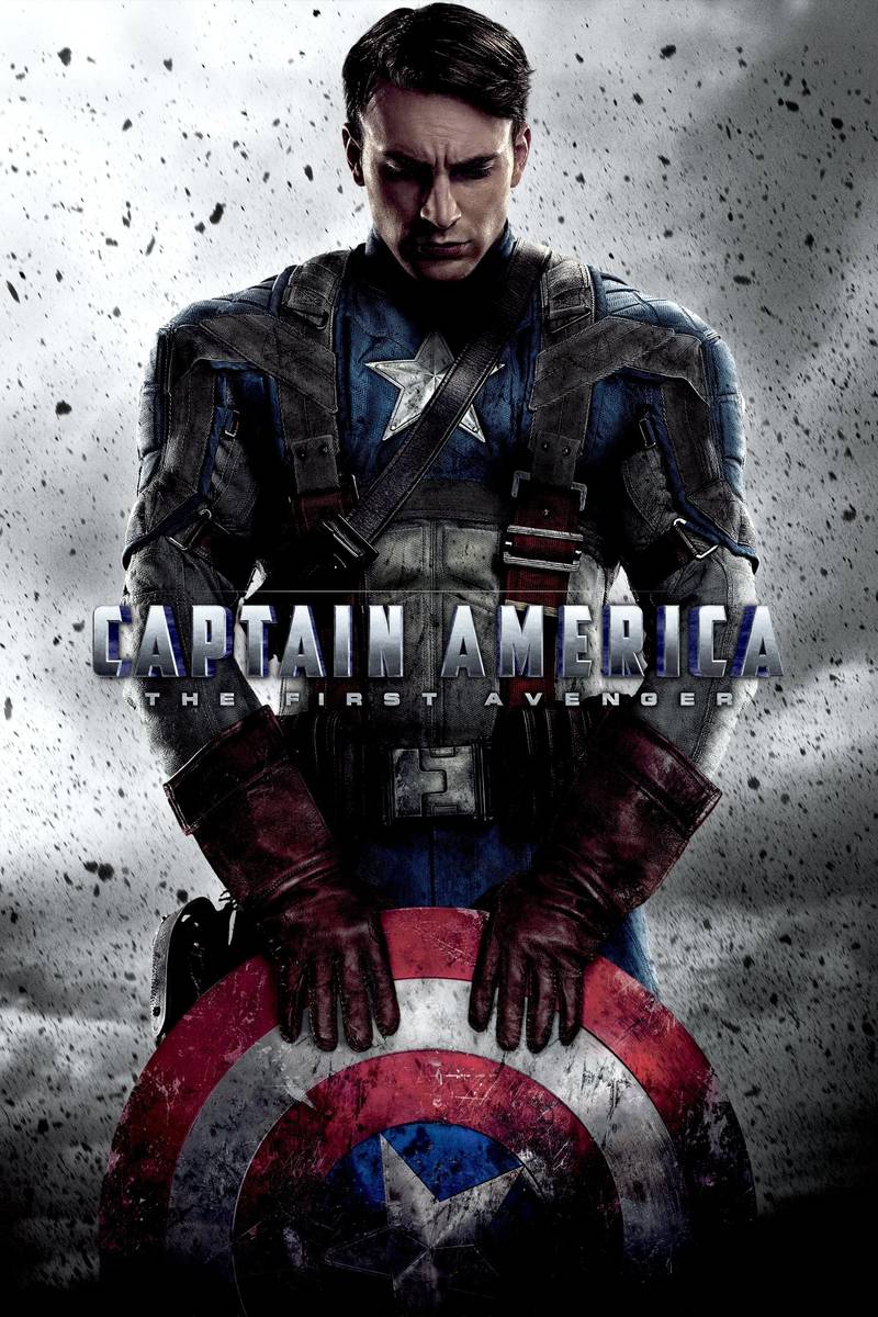 Poster chính thức của phim Phim Hành Động, Phim Phiêu Lưu "Captain America: Kẻ Báo Thù Đầu Tiên" (Captain America: The First Avenger - 2011), với sự tham gia của diễn viên Chris Evans và Hayley Atwell.