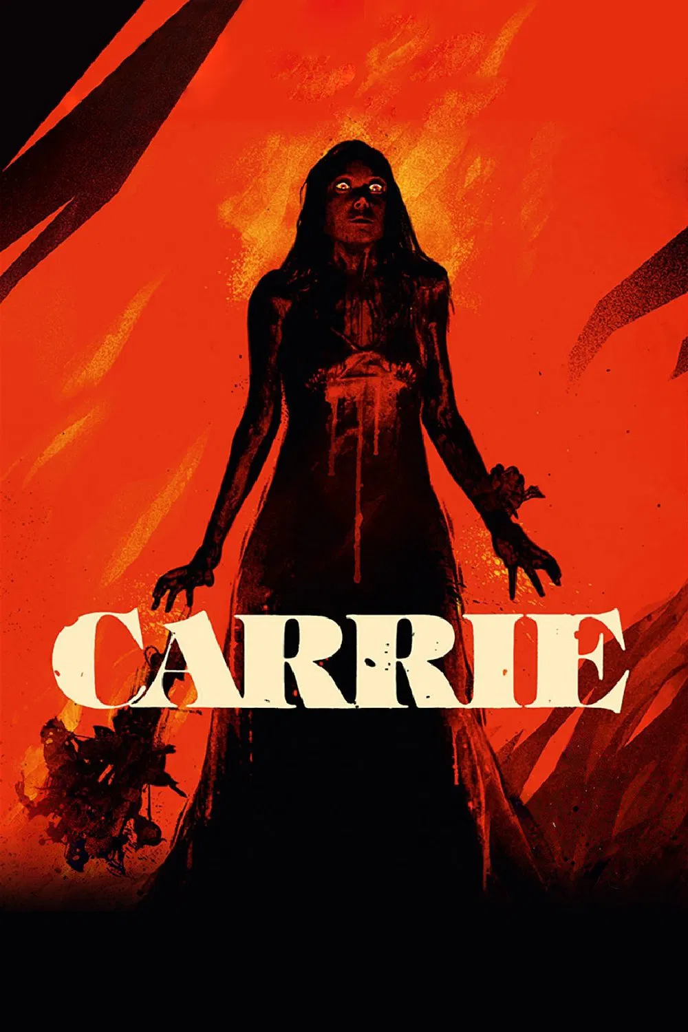 Poster chính thức của phim Phim Kinh Dị, Phim Giật Gân "Carrie" (Carrie - 1976), với sự tham gia của diễn viên Sissy Spacek và Piper Laurie.