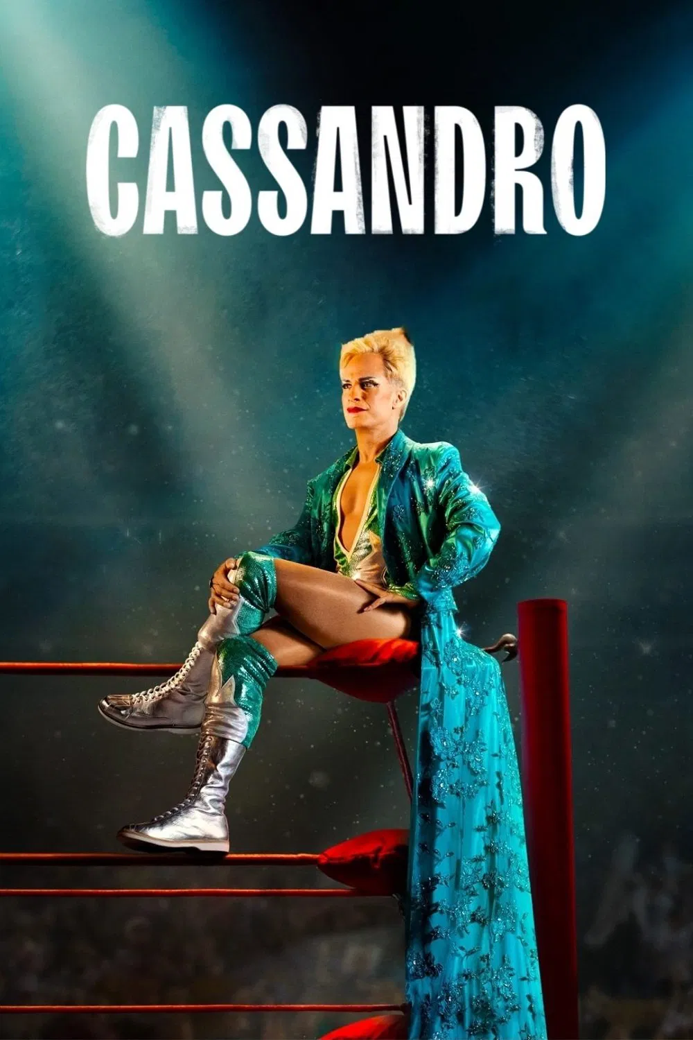 Poster chính thức của phim Phim Tâm Lý "Cassandro" (Cassandro - 2023), với sự tham gia của diễn viên Gael García Bernal và Roberta Colindrez.
