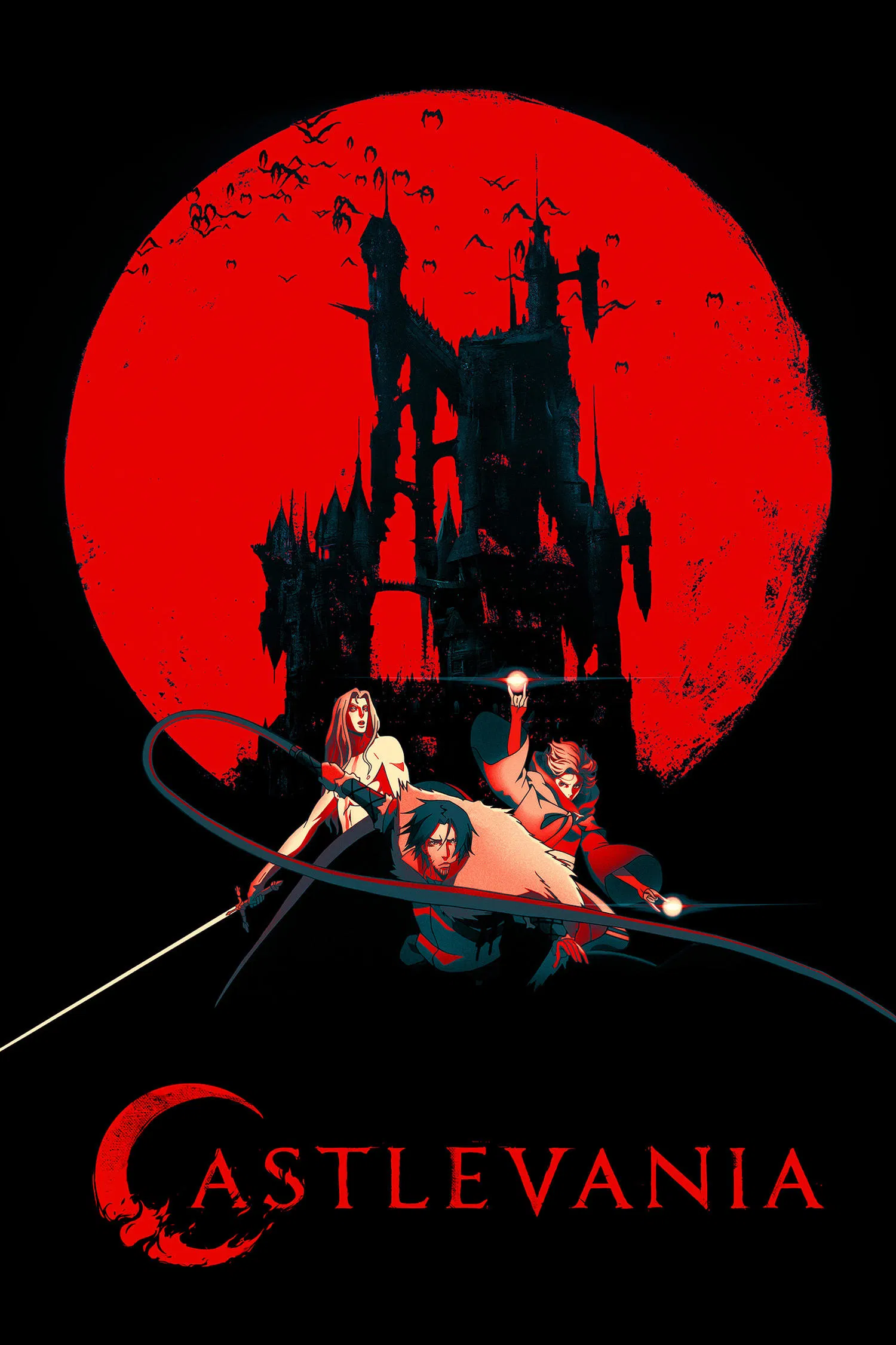 Poster chính thức của phim Phim Hoạt Hình, Phim Viễn Tưởng & Giả Tưởng "Castlevania (Phần 1)" (Castlevania - 2017), với sự tham gia của diễn viên Richard Armitage và James Callis.