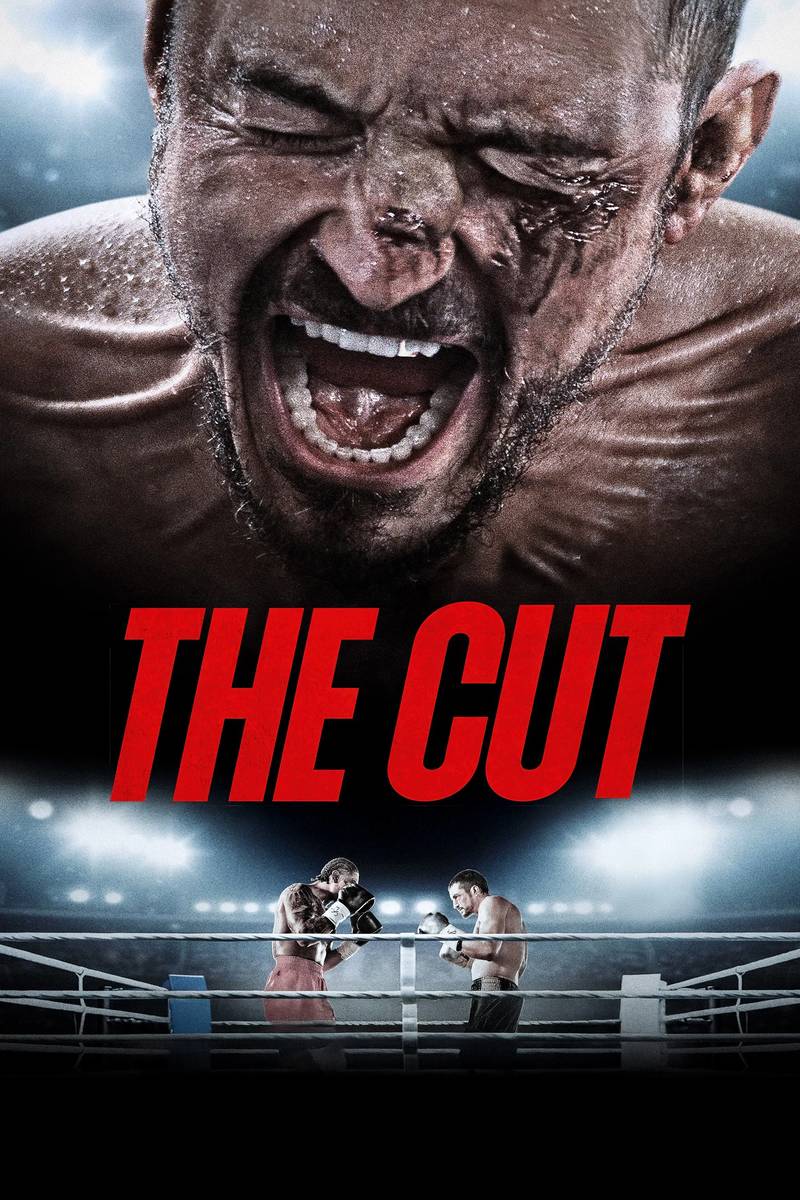 Poster chính thức của phim Phim Giật Gân, Phim Tâm Lý "Cắt Cân" (The Cut - 2025), với sự tham gia của diễn viên Orlando Bloom và Caitríona Balfe.