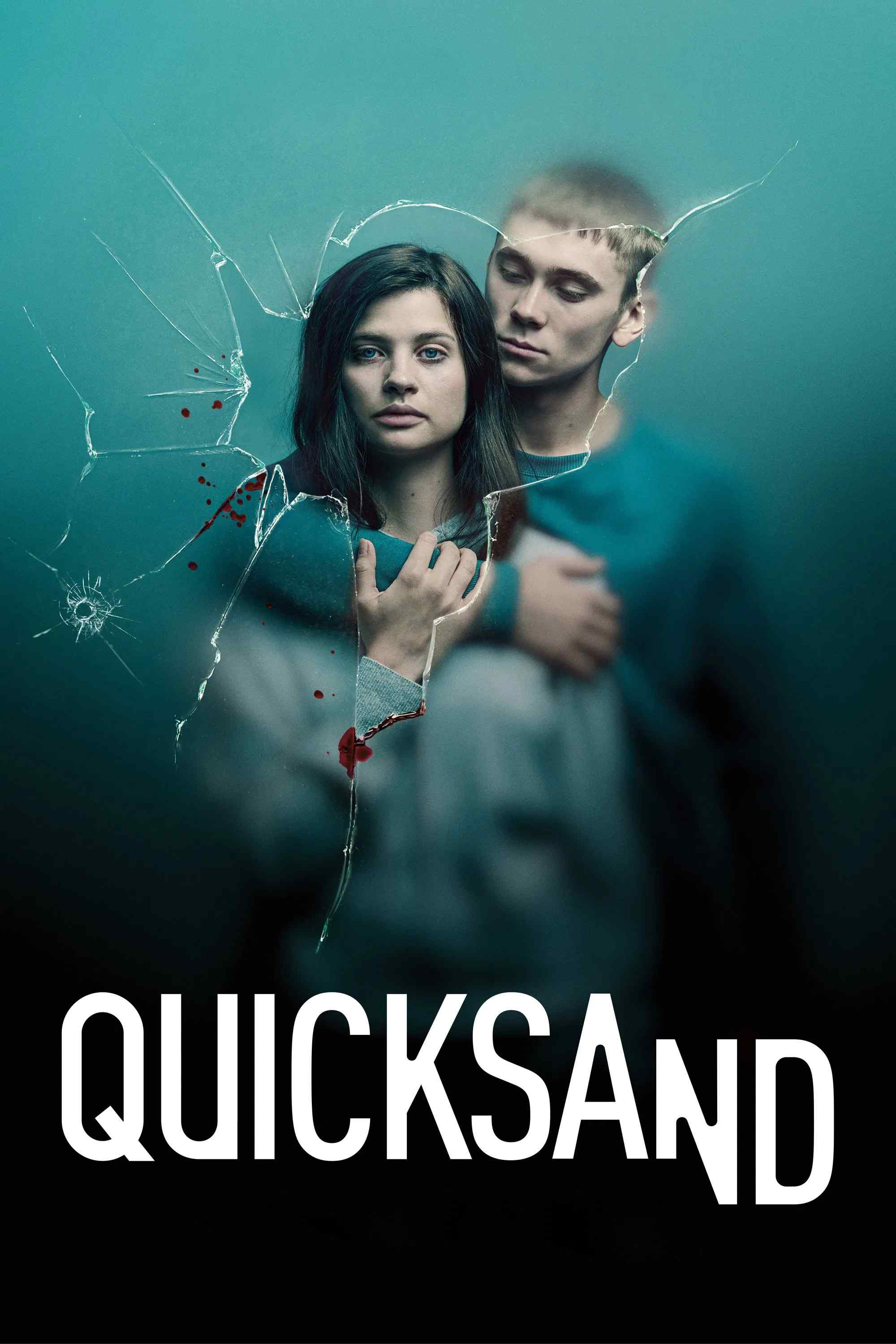 Poster chính thức của phim Phim Hình Sự, Phim Tâm Lý "Cát Lún" (Quicksand - 2019), với sự tham gia của diễn viên Hanna Ardéhn và Felix Sandman.