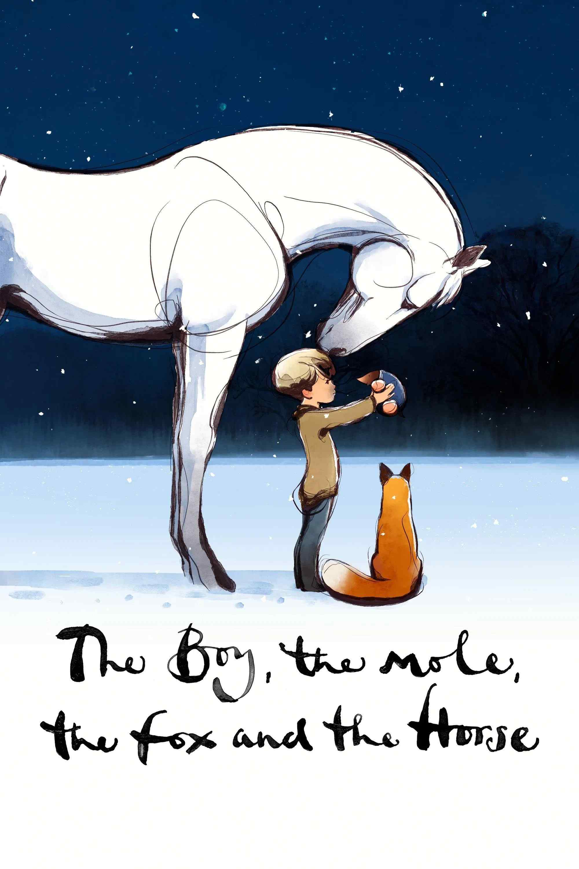 Poster chính thức của phim Phim Hoạt Hình, Phim Gia Đình "Cậu Bé, Chuột Chũi, Cáo Và Ngựa" (The Boy, the Mole, the Fox and the Horse - 2022), với sự tham gia của diễn viên Jude Coward Nicoll và Tom Hollander.