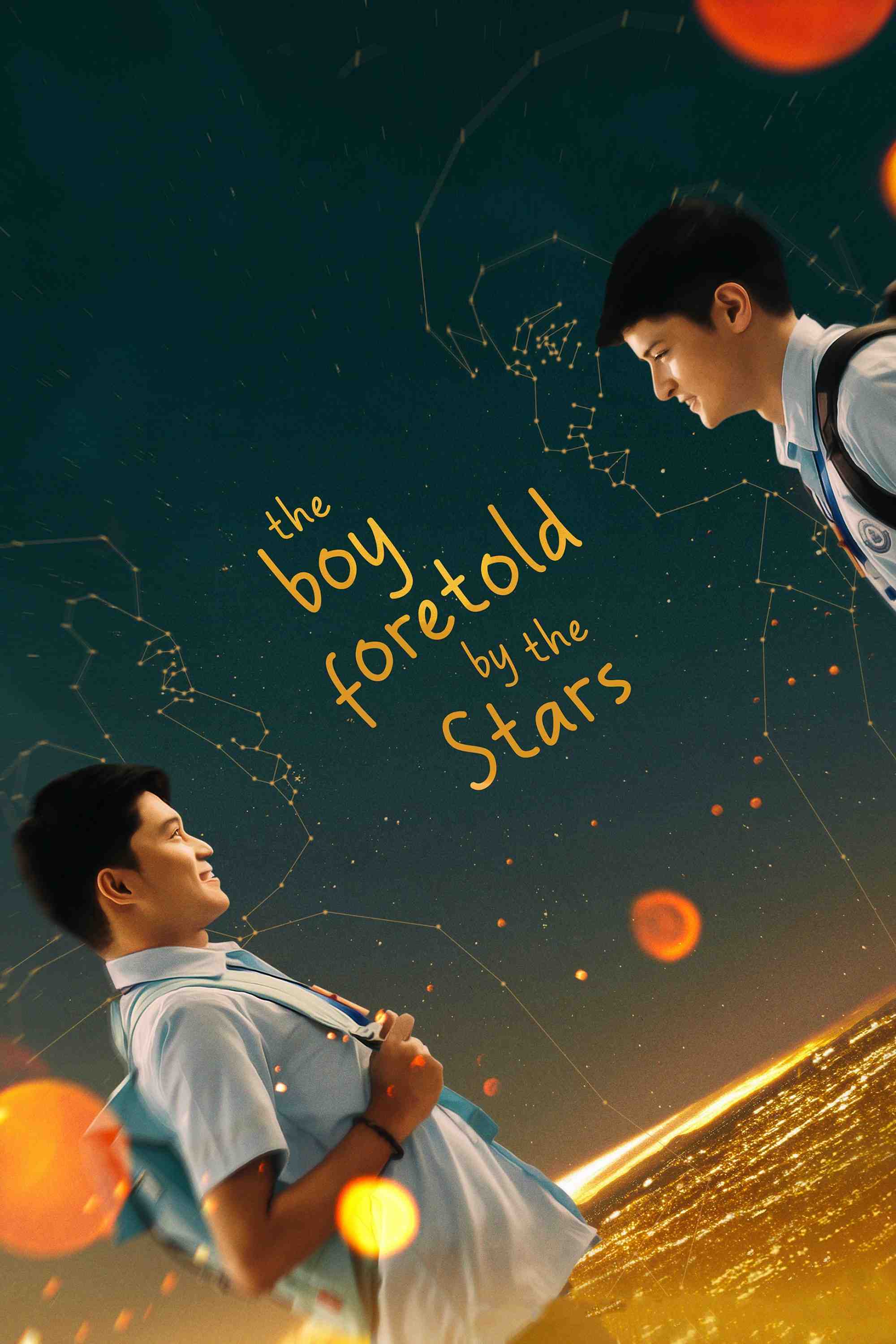 Poster chính thức của phim Phim Tình Cảm "Cậu Bé Được Các Vì Sao Báo Trước" (The Boy Foretold By the Stars - 2020), với sự tham gia của diễn viên Adrian Lindayag và Keann Johnson.