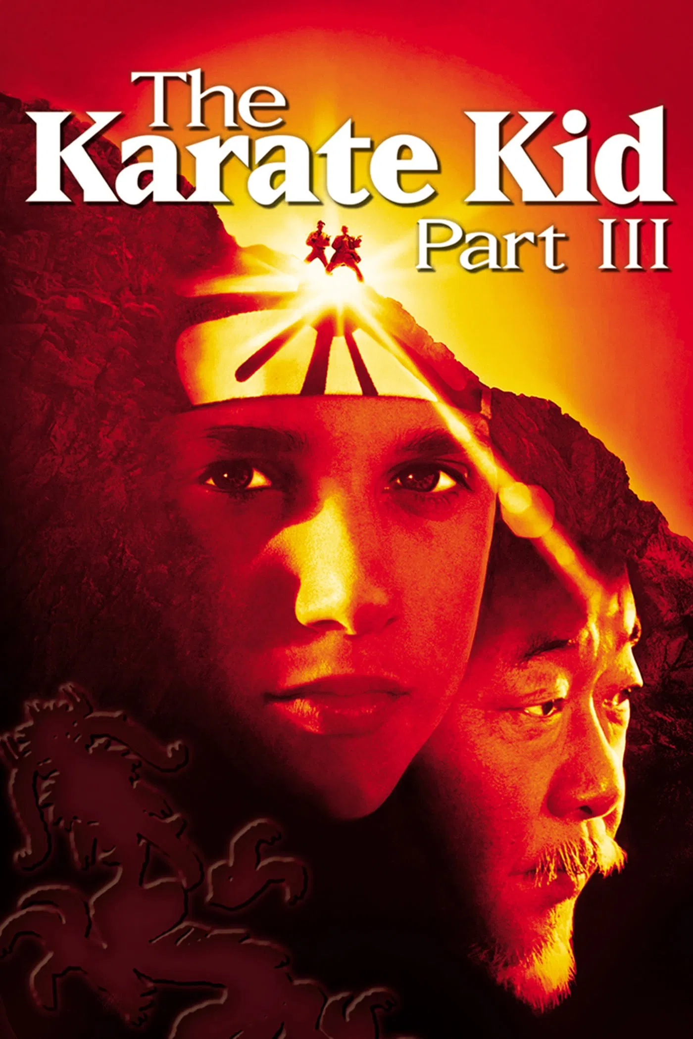 Poster chính thức của phim Phim Hành Động, Phim Gia Đình "Cậu Bé Karate 3" (The Karate Kid Part III - 1989), với sự tham gia của diễn viên Ralph Macchio và Pat Morita.