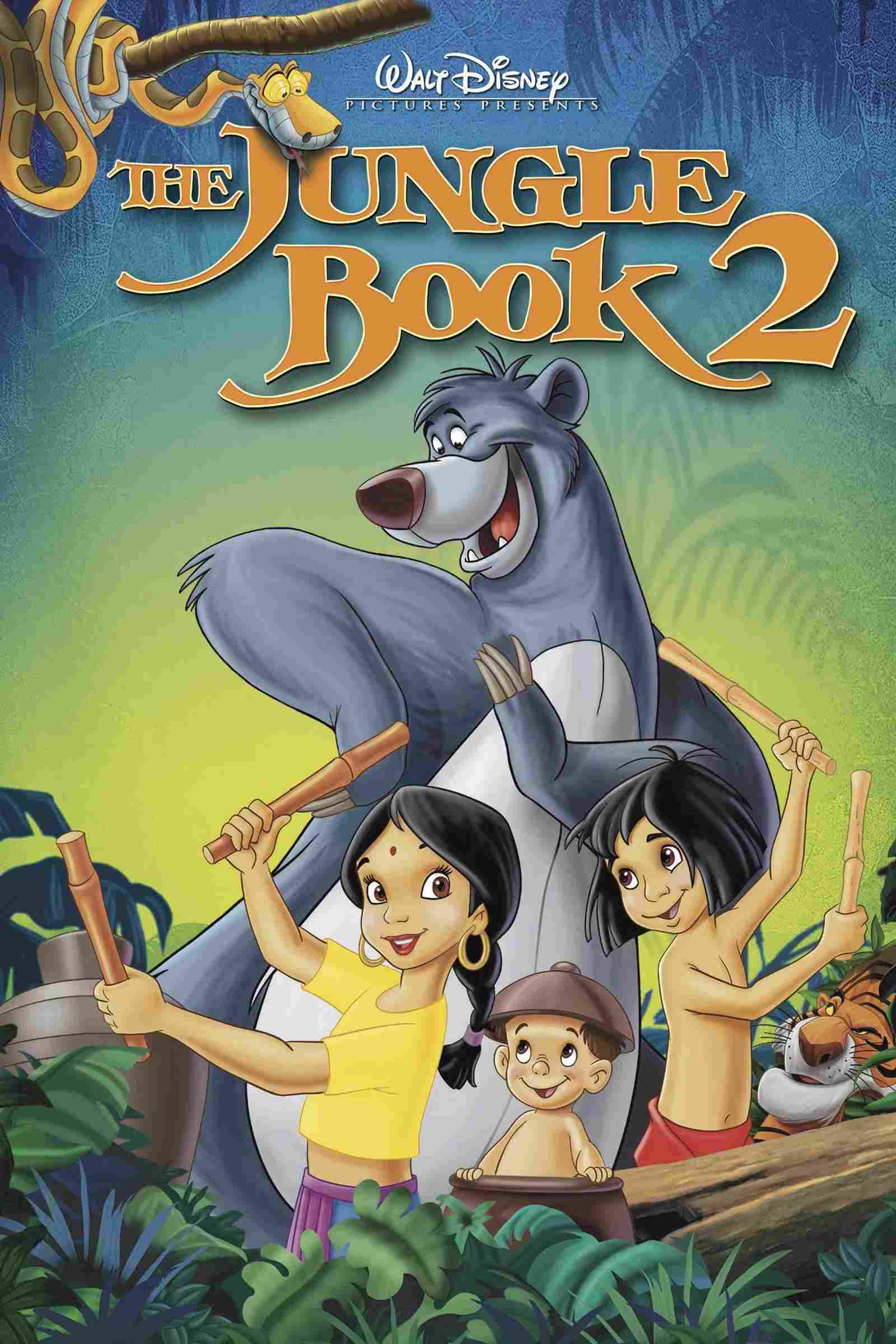 Poster chính thức của phim Phim Gia Đình, Phim Hoạt Hình "Cậu Bé Rừng Xanh 2" (The Jungle Book 2 - 2003), với sự tham gia của diễn viên Haley Joel Osment và John Goodman.
