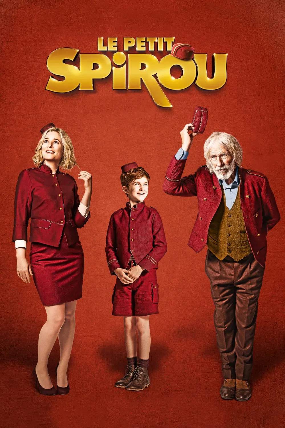 Poster chính thức của phim Phim Hài, Phim Gia Đình "Cậu bé Spirou" (Little Spirou - 2017), với sự tham gia của diễn viên Sacha Pinault và Natacha Régnier.