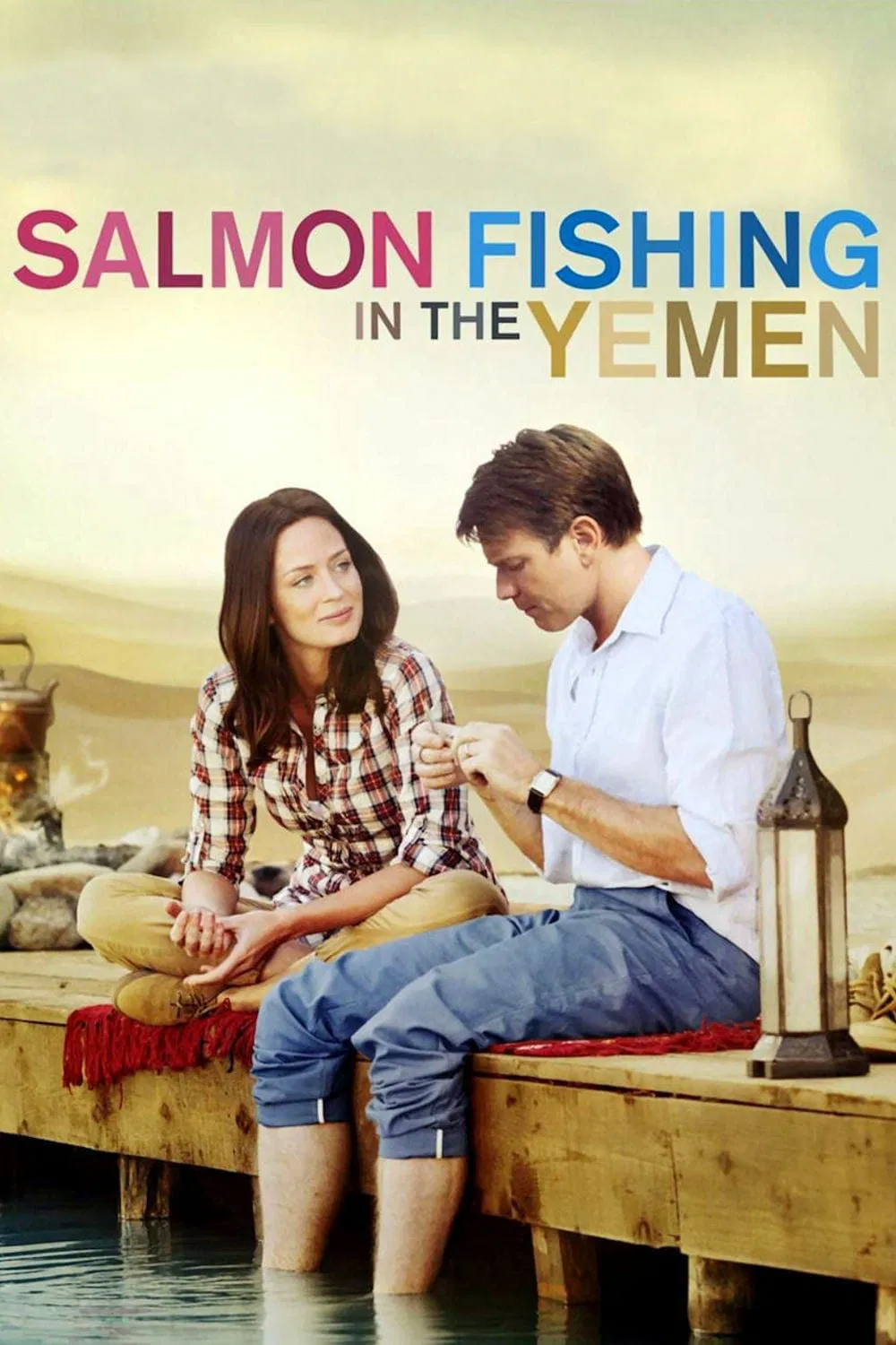 Poster chính thức của phim Phim Tâm Lý, Phim Tình Cảm "Câu Cá Hồi Ở Yemen" (Salmon Fishing in the Yemen - 2012), với sự tham gia của diễn viên Ewan McGregor và Emily Blunt.