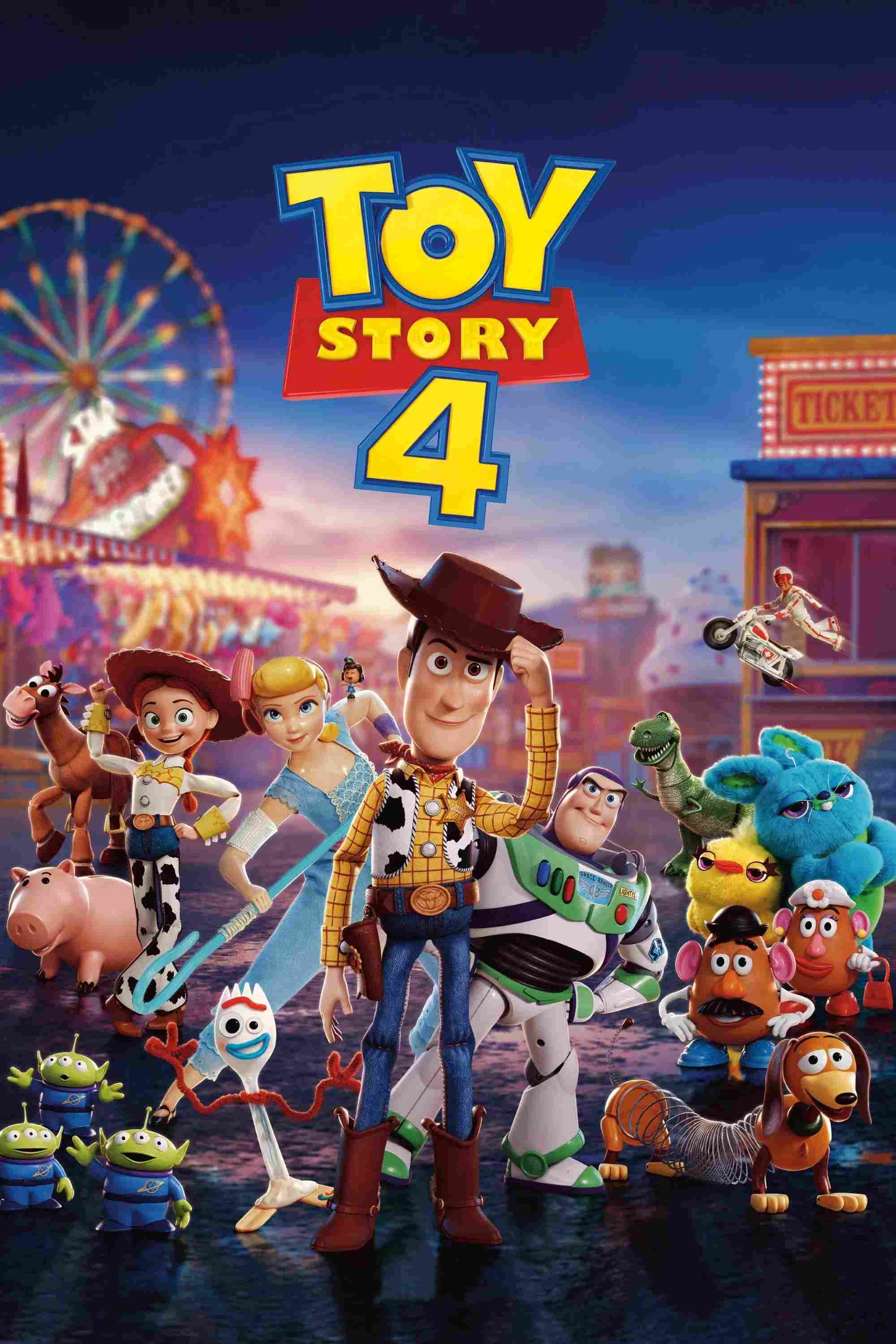 Poster chính thức của phim Phim Gia Đình, Phim Hài "Câu Chuyện Đồ Chơi 4" (Toy Story 4 - 2019), với sự tham gia của diễn viên Tom Hanks và Tim Allen.