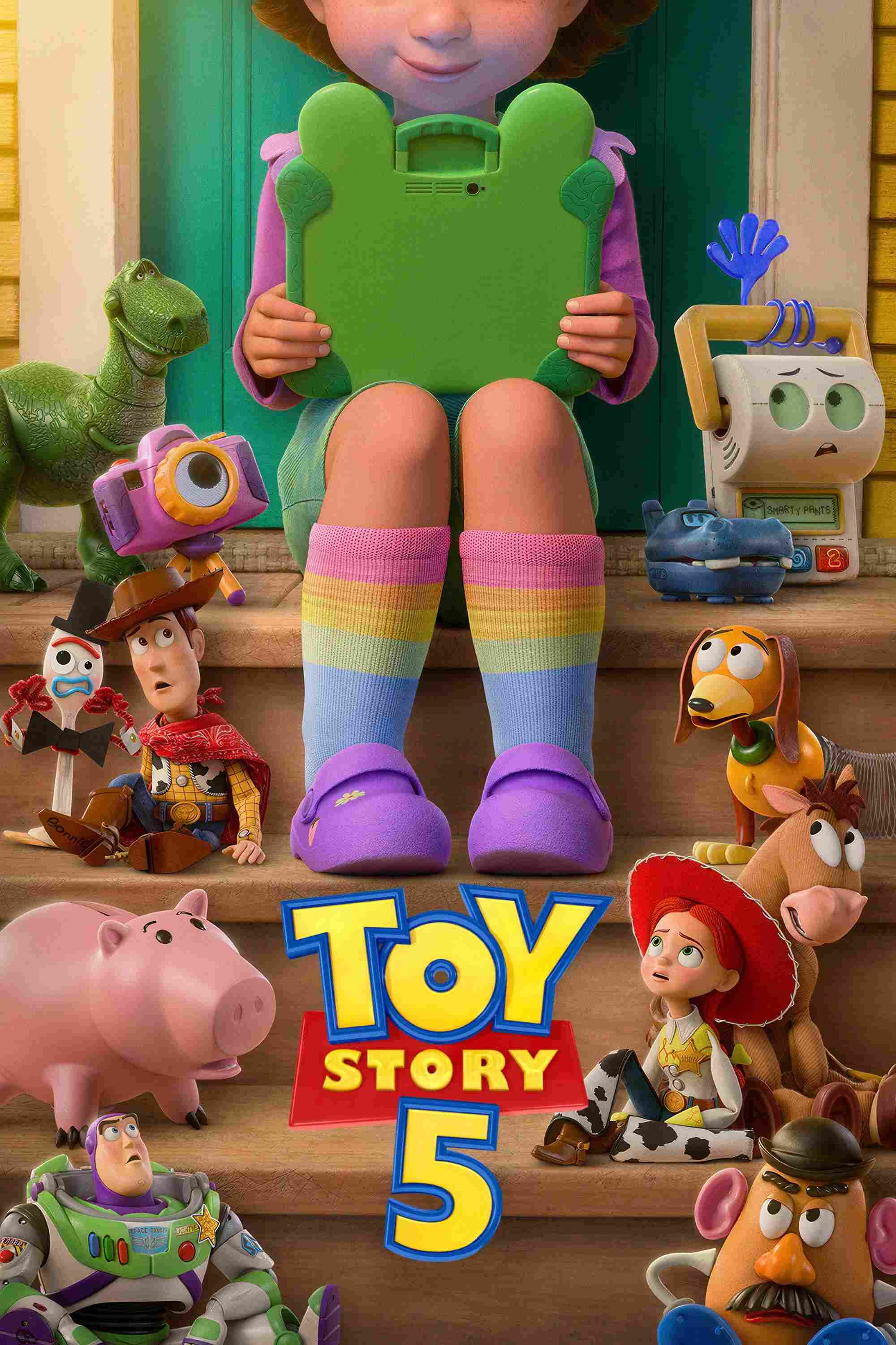 Poster chính thức của phim Phim Hoạt Hình, Phim Gia Đình "Câu Chuyện Đồ Chơi 5" (Toy Story 5 - 2026), với sự tham gia của diễn viên Tom Hanks và Tim Allen.