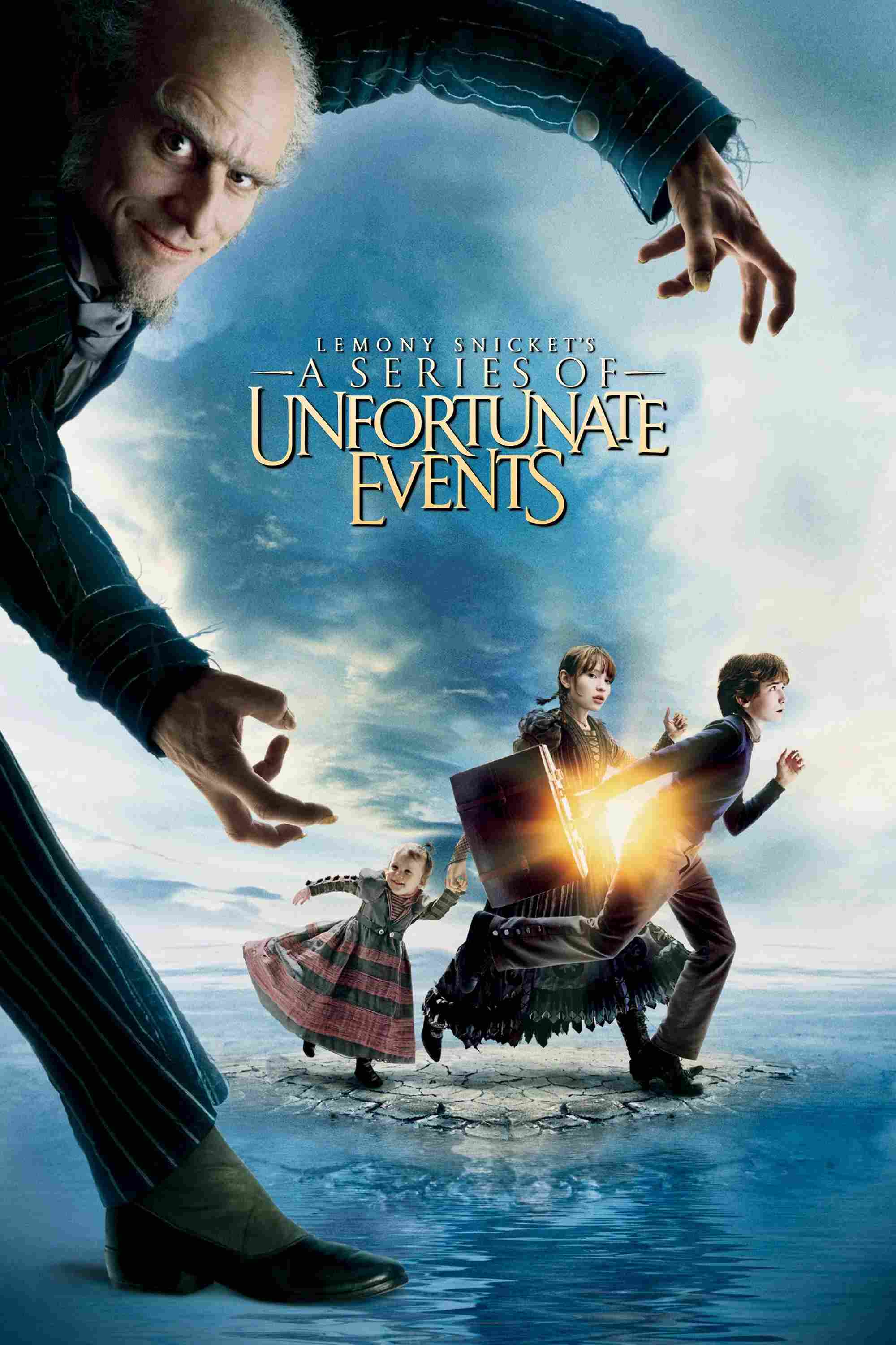 Poster chính thức của phim Phim Phiêu Lưu, Phim Hài "Câu Chuyện Thần Kỳ" (Lemony Snicket's A Series of Unfortunate Events - 2004), với sự tham gia của diễn viên Emily Browning và Liam Aiken.