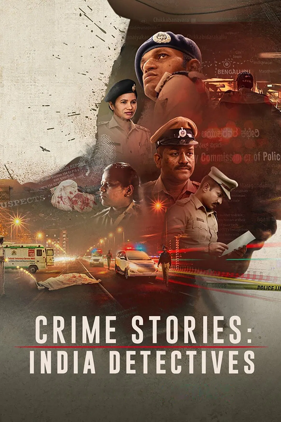 Poster chính thức của phim Phim Hình Sự, Phim Tài Liệu "Câu chuyện tội phạm: Thanh tra Ấn Độ" (Crime Stories: India Detectives - 2021).
