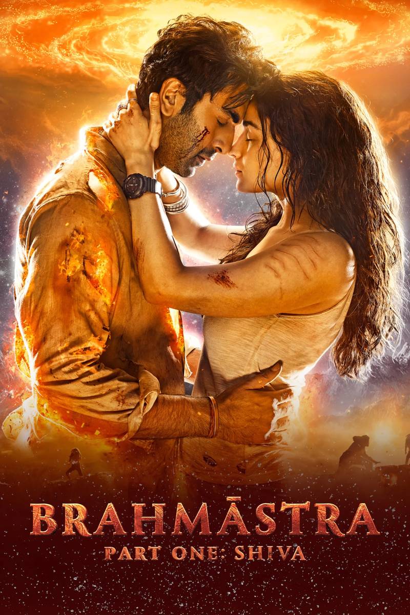 Poster chính thức của phim Phim Hành Động, Phim Phiêu Lưu "Câu chuyện về Shiva" (Brahmāstra Part One: Shiva - 2022), với sự tham gia của diễn viên Ranbir Kapoor và Alia Bhatt.