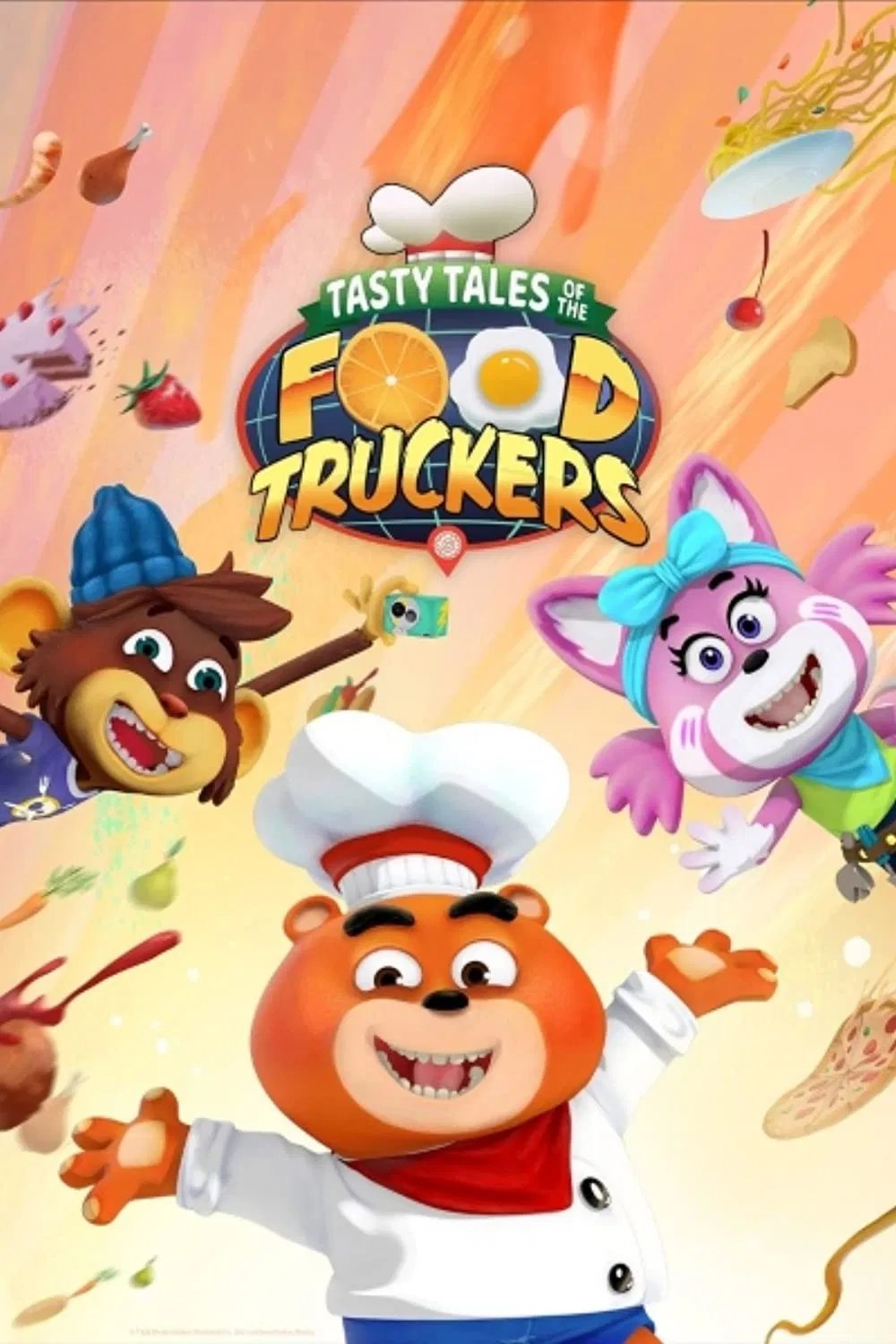 Poster chính thức của phim Phim Hoạt Hình "Câu chuyện xe tải đồ ăn" (Tasty Tales of the Food Truckers - 2019), với sự tham gia của diễn viên Jon Allen và Cedric L. Williams.
