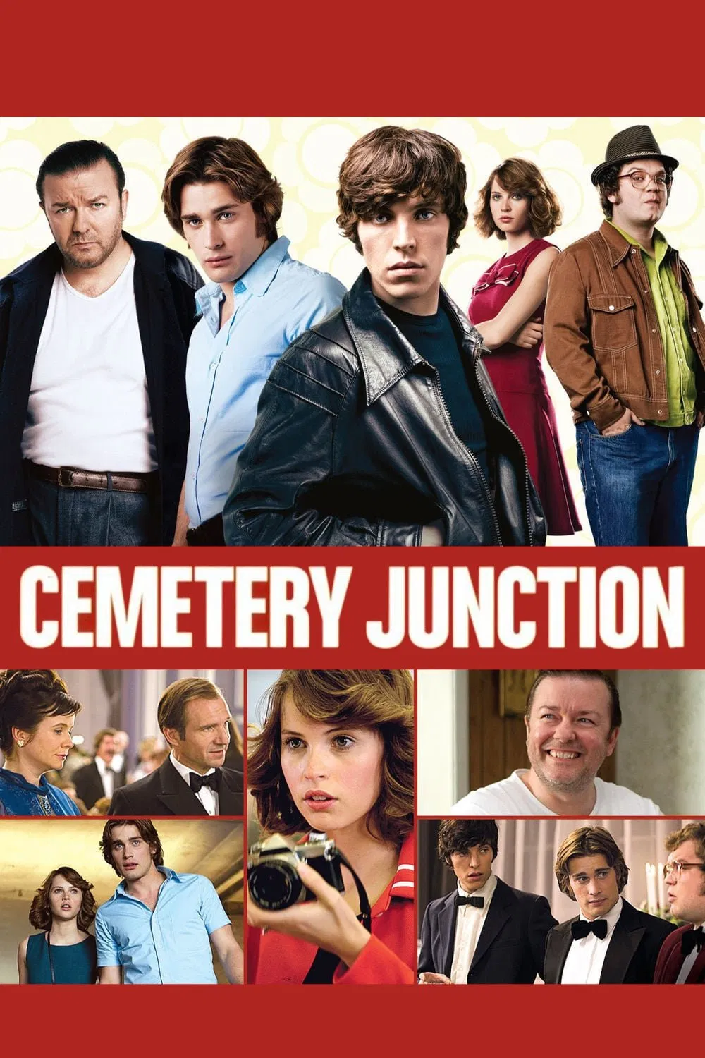 Poster chính thức của phim Phim Tâm Lý, Phim Hài "Cemetery Junction" (Cemetery Junction - 2010), với sự tham gia của diễn viên Christian Cooke và Tom Hughes.