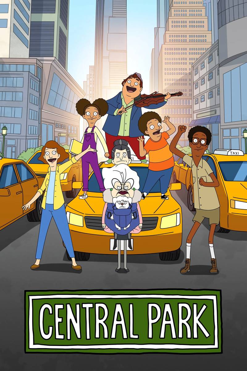 Poster chính thức của phim Phim Hoạt Hình, Phim Hài "Central Park (Phần 2)" (Central Park - 2020), với sự tham gia của diễn viên Josh Gad và Leslie Odom Jr.