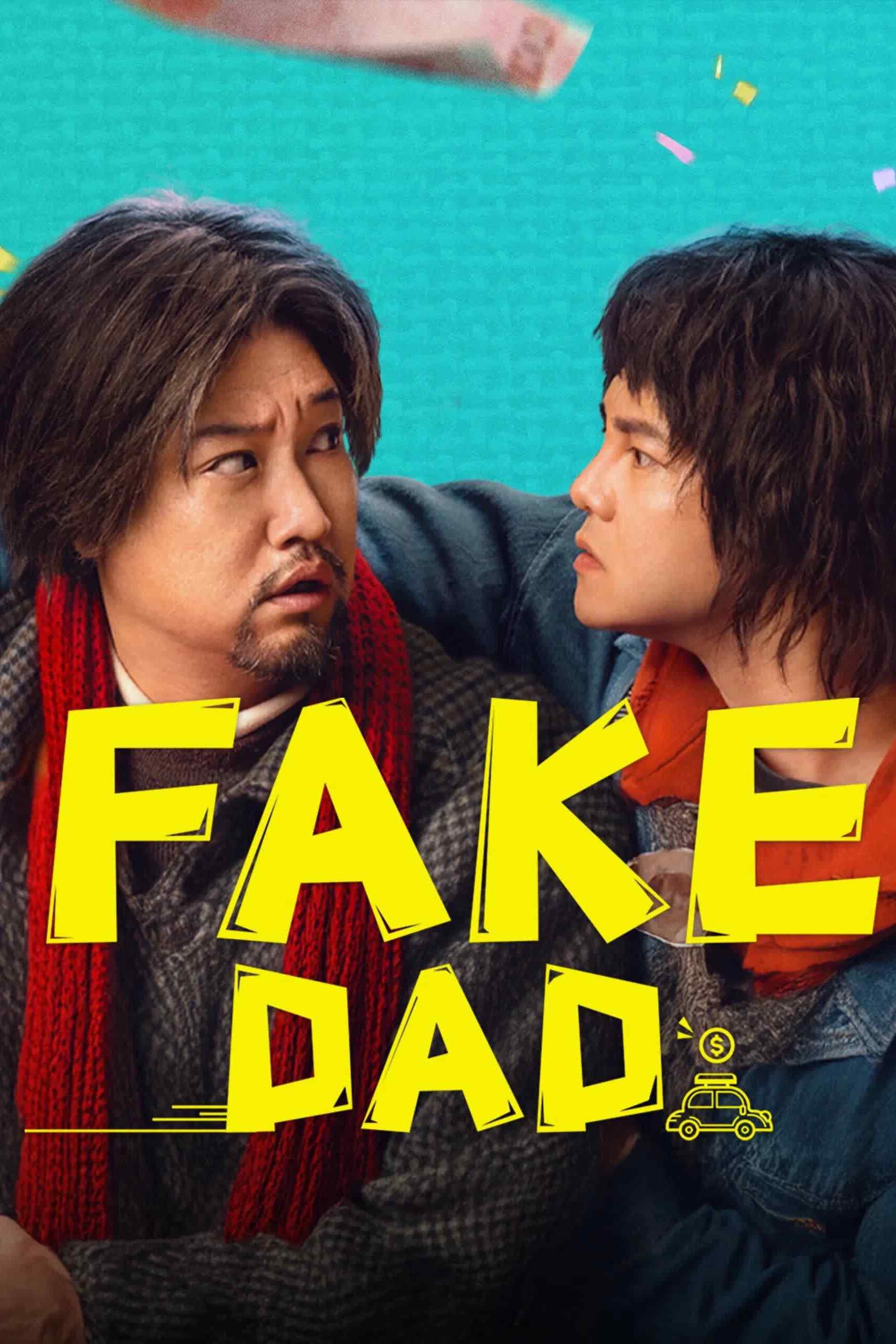 Poster chính thức của phim Phim Tâm Lý, Phim Hài "Cha Giả" (Fake Dad - 2025), với sự tham gia của diễn viên Jia Bing và Yin Zheng.