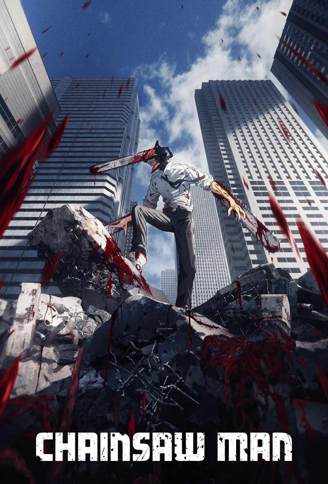 Poster chính thức của phim Phim Hoạt Hình, Phim Hành Động & Phiêu Lưu "Chainsaw Man" (Chainsaw Man - 2022), với sự tham gia của diễn viên Kikunosuke Toya và Tomori Kusunoki.