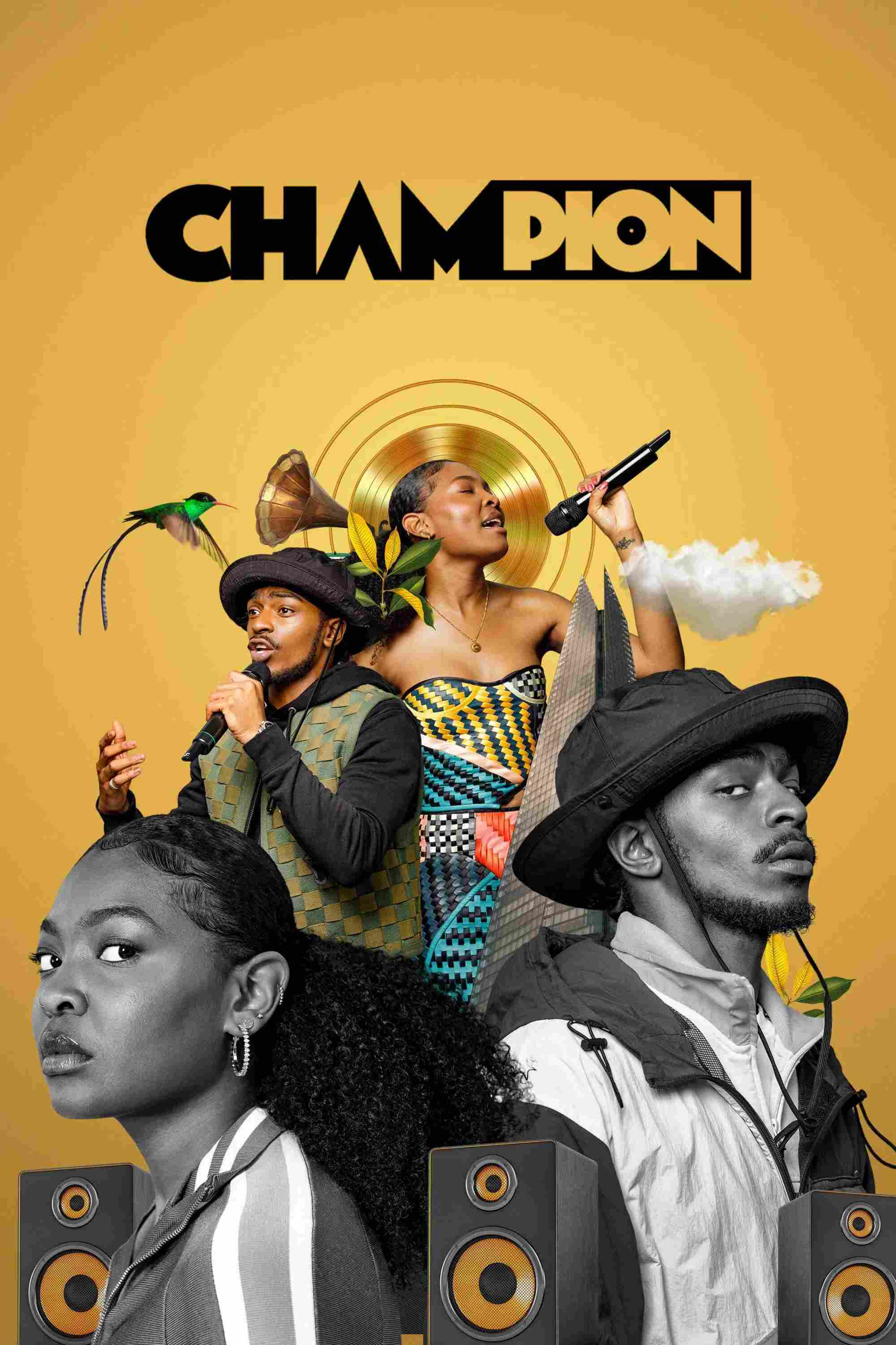 Poster chính thức của phim Phim Tâm Lý "Champion" (Champion - 2023), với sự tham gia của diễn viên Kerim Hassan và Nadine Marshall.