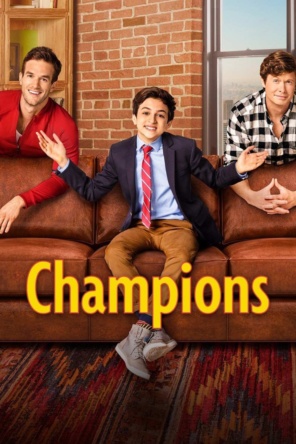 Poster chính thức của phim Phim Hài "Champions" (Champions - 2018), với sự tham gia của diễn viên Anders Holm và Andy Favreau.