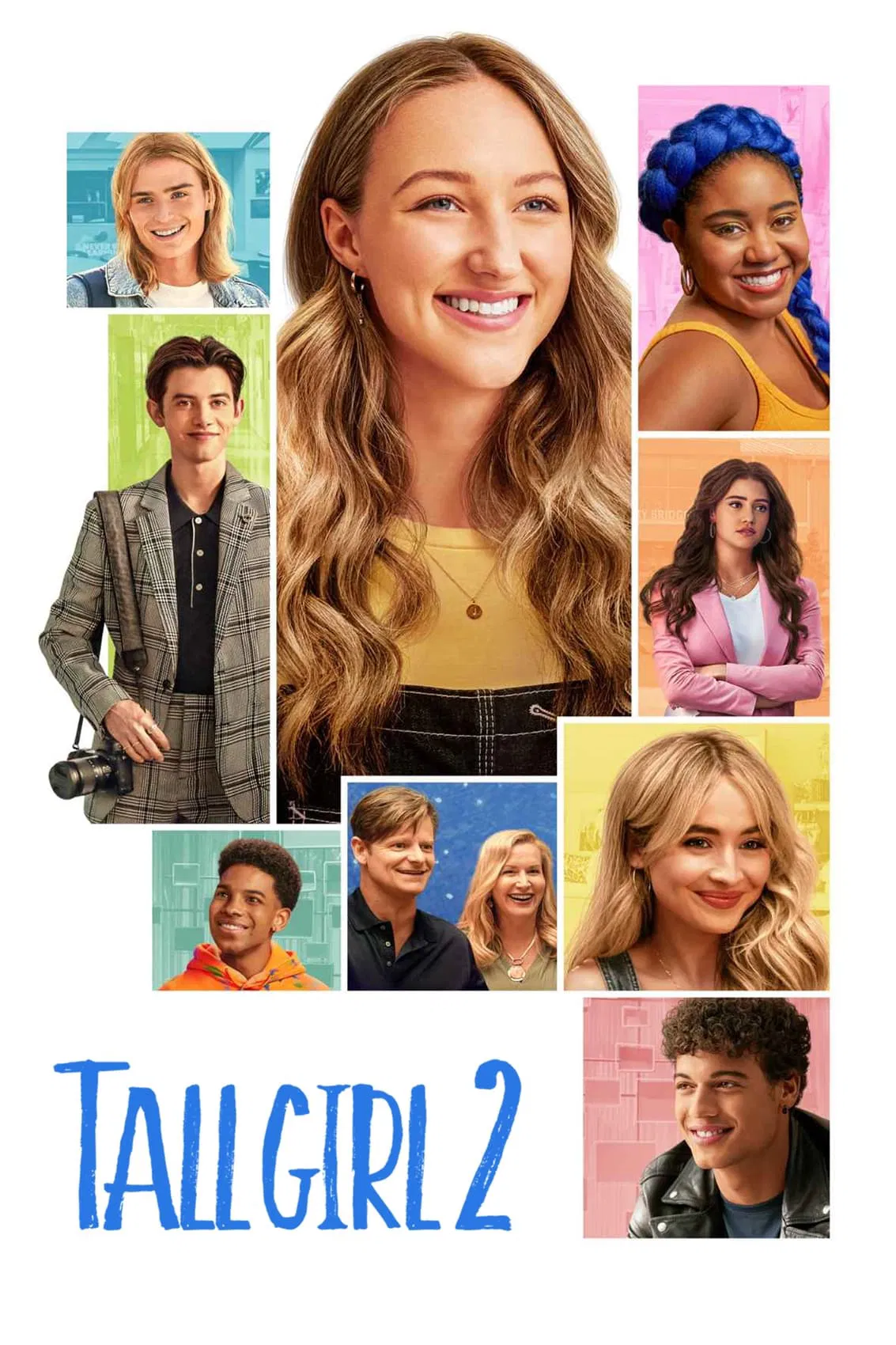 Poster chính thức của phim Phim Hài, Phim Tình Cảm "Chân Dài 2" (Tall Girl 2 - 2022), với sự tham gia của diễn viên Ava Michelle và Griffin Gluck.