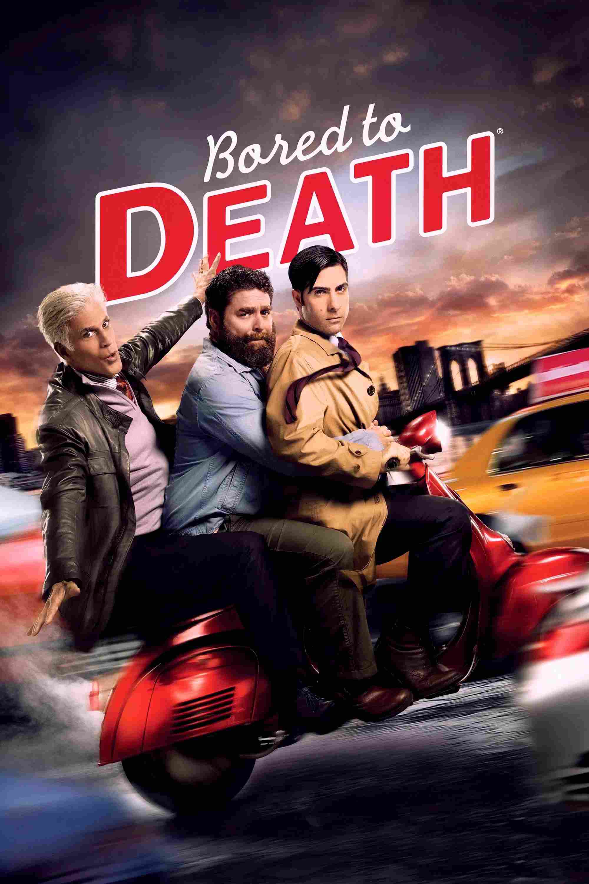 Poster chính thức của phim Phim Hài, Phim Hình Sự "Chán Muốn Chết (Phần 2)" (Bored to Death - 2009), với sự tham gia của diễn viên Jason Schwartzman và Zach Galifianakis.