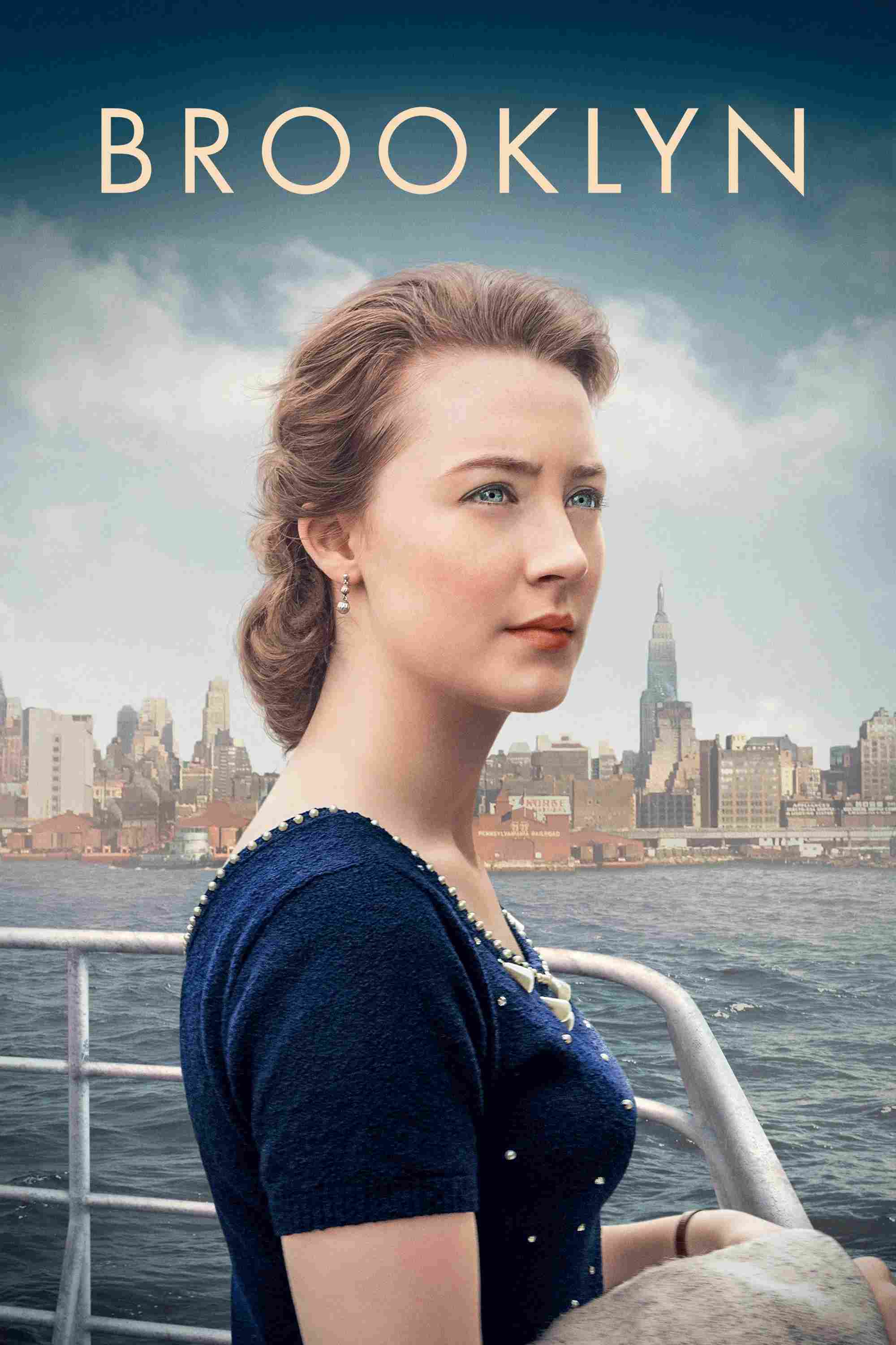 Poster chính thức của phim Phim Tình Cảm, Phim Tâm Lý "Chân Trời Hạnh Phúc" (Brooklyn - 2015), với sự tham gia của diễn viên Saoirse Ronan và Domhnall Gleeson.