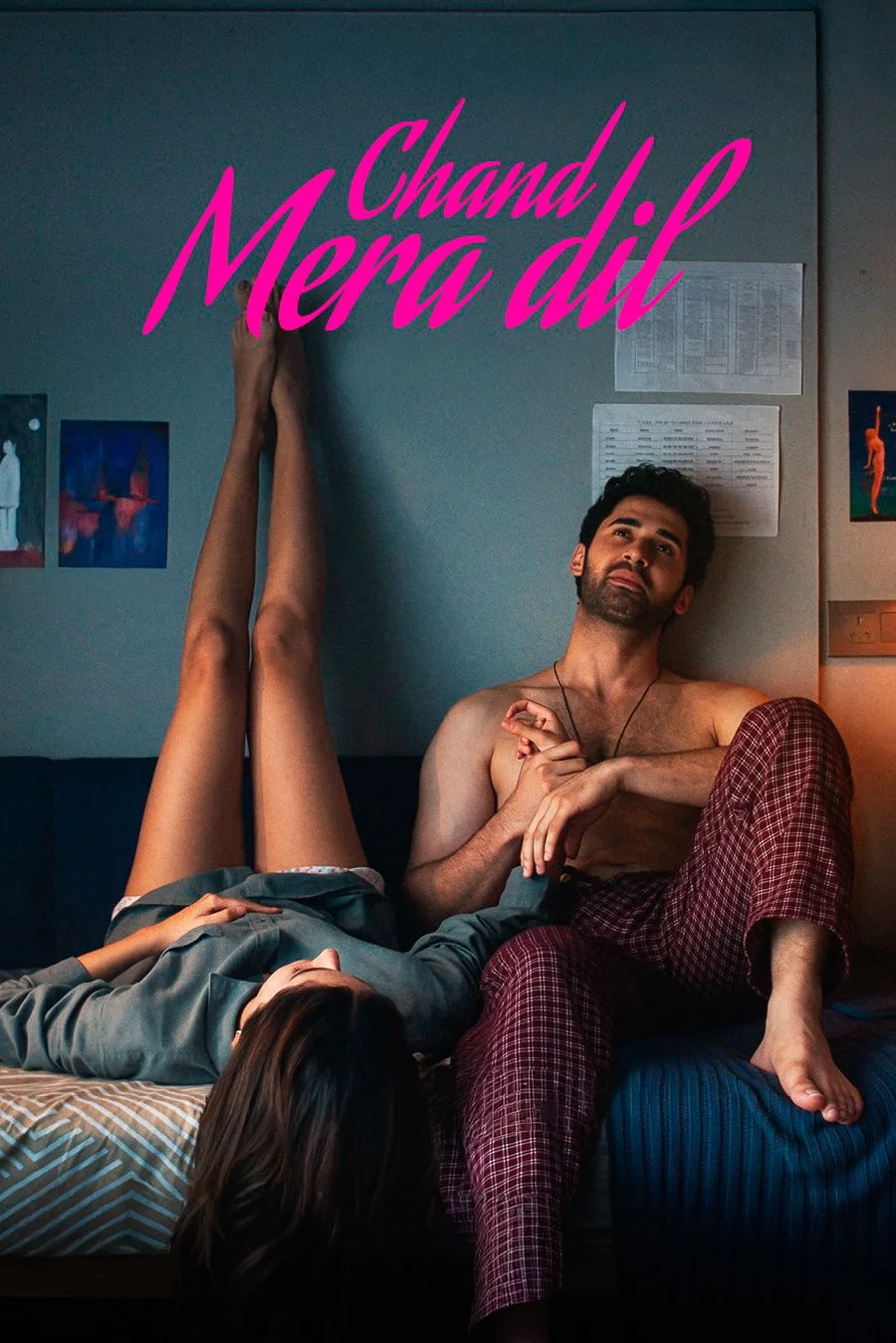Poster chính thức của phim Phim Tình Cảm, Phim Tâm Lý "Chand Mera Dil" (Chand Mera Dil - 2026), với sự tham gia của diễn viên Ananya Panday và Lakshya Lalwani.