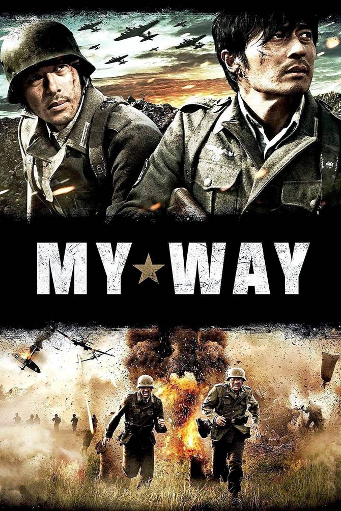 Poster chính thức của phim Phim Tâm Lý, Phim Hành Động "Chặng Đường Tôi Đi" (My Way - 2011), với sự tham gia của diễn viên Jang Dong-gun và Joe Odagiri.