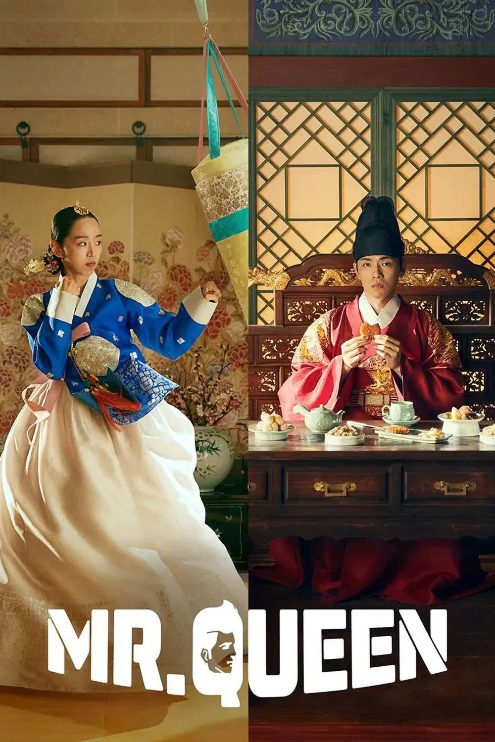 Poster chính thức của phim Phim Tâm Lý, Phim Hài "Chàng Hậu - Công Chúa Khó Gần" (Mr. Queen - 2020), với sự tham gia của diễn viên Shin Hye-sun và Kim Jung-hyun.