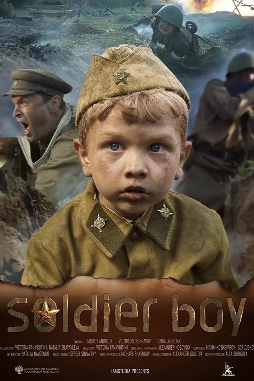 Poster chính thức của phim Phim Chiến Tranh, Phim Tâm Lý "Chàng Lính" (Soldier Boy - 2019), với sự tham gia của diễn viên Andrey Andreev và Victor Dobronravov.