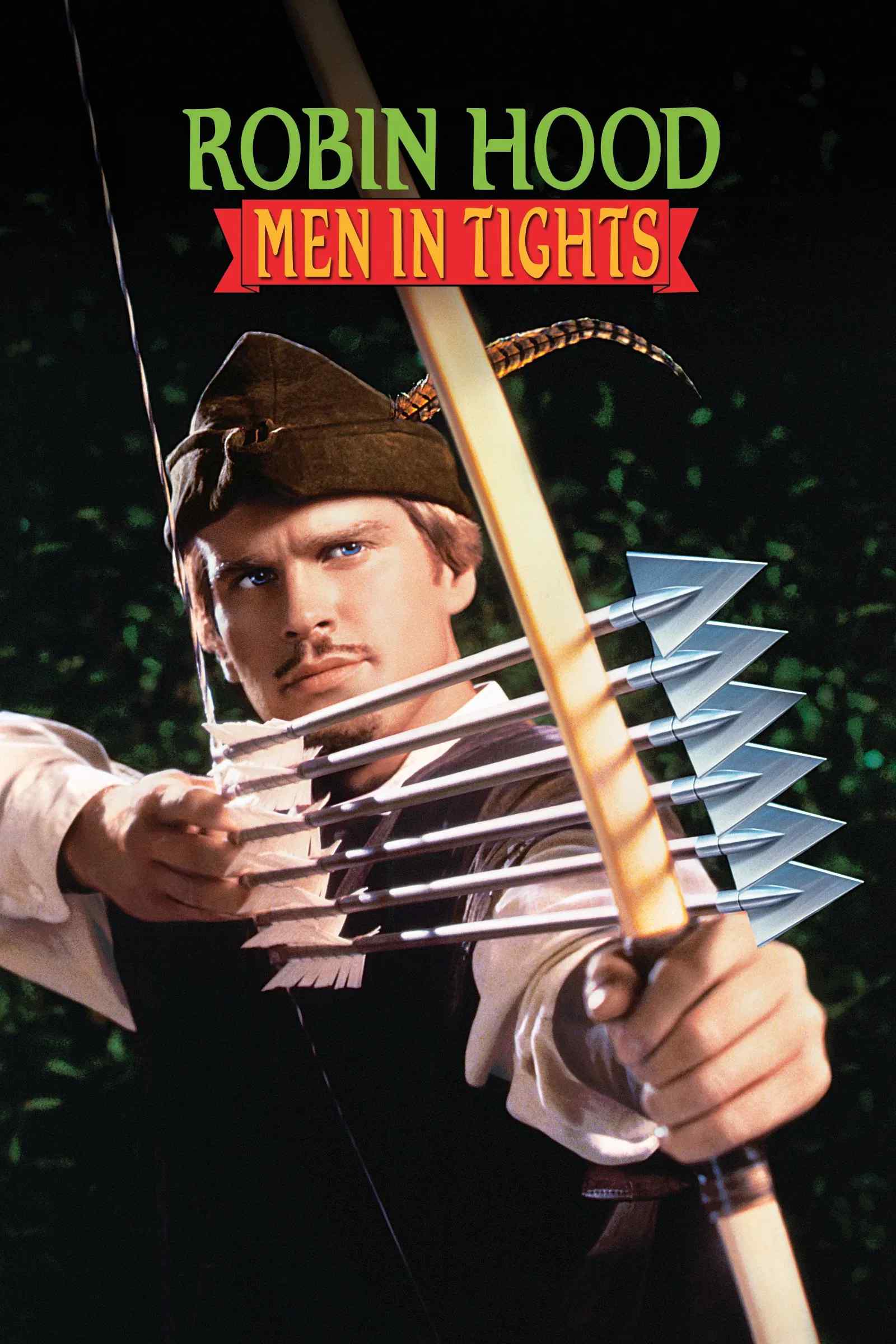Poster chính thức của phim Phim Hài "Chàng Robin Hood" (Robin Hood: Men in Tights - 1993), với sự tham gia của diễn viên Cary Elwes và Richard Lewis.