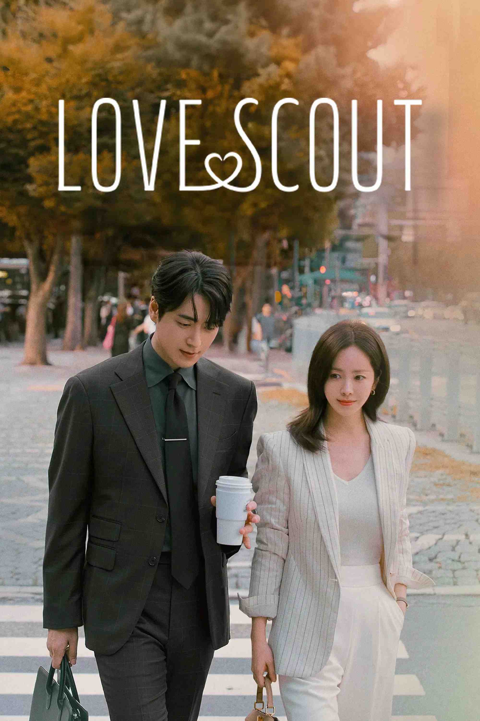 Poster chính thức của phim Phim Tâm Lý, Phim Hài "Chàng Thư Ký Hoàn Hảo" (Love Scout - 2025), với sự tham gia của diễn viên Han Ji-min và Lee Jun-hyuk.