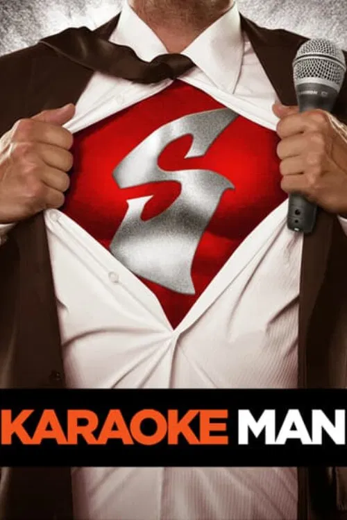 Poster chính thức của phim "Chàng Trai Hát Karaoke" (Karaoke Man - 2016), với sự tham gia của diễn viên Brian Dietzen và Marc Evan Jackson.