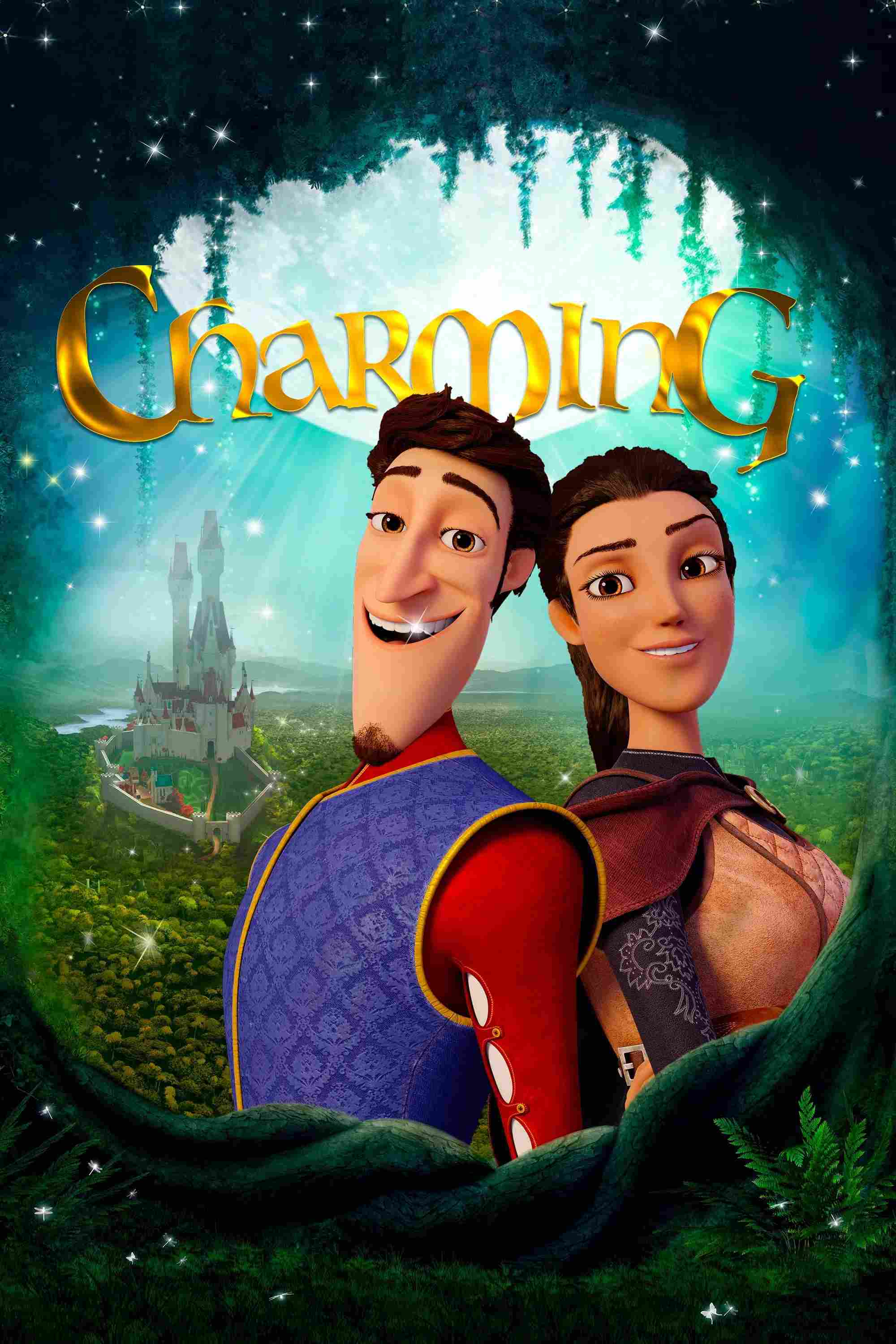 Poster chính thức của phim Phim Hoạt Hình, Phim Phiêu Lưu "Charming: Hoàng Tử Hào Hoa" (Charming - 2018), với sự tham gia của diễn viên Demi Lovato và Wilmer Valderrama.