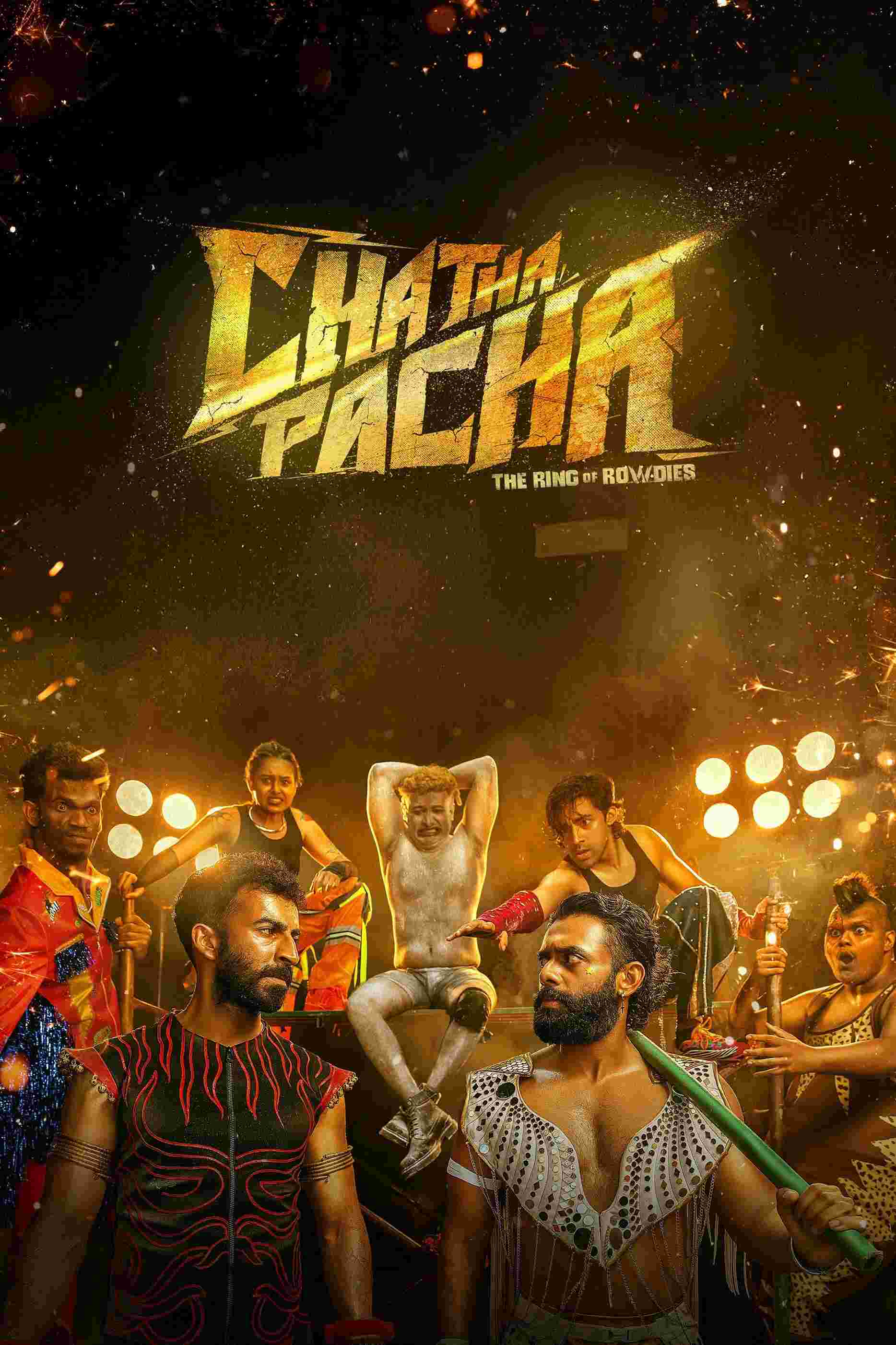 Poster chính thức của phim Phim Hành Động, Phim Tâm Lý "Chatha Pacha Chiếc nhẫn của Rowdies" (Chatha Pacha: The Ring of Rowdies - 2026), với sự tham gia của diễn viên Arjun Ashokan và Roshan Mathew.