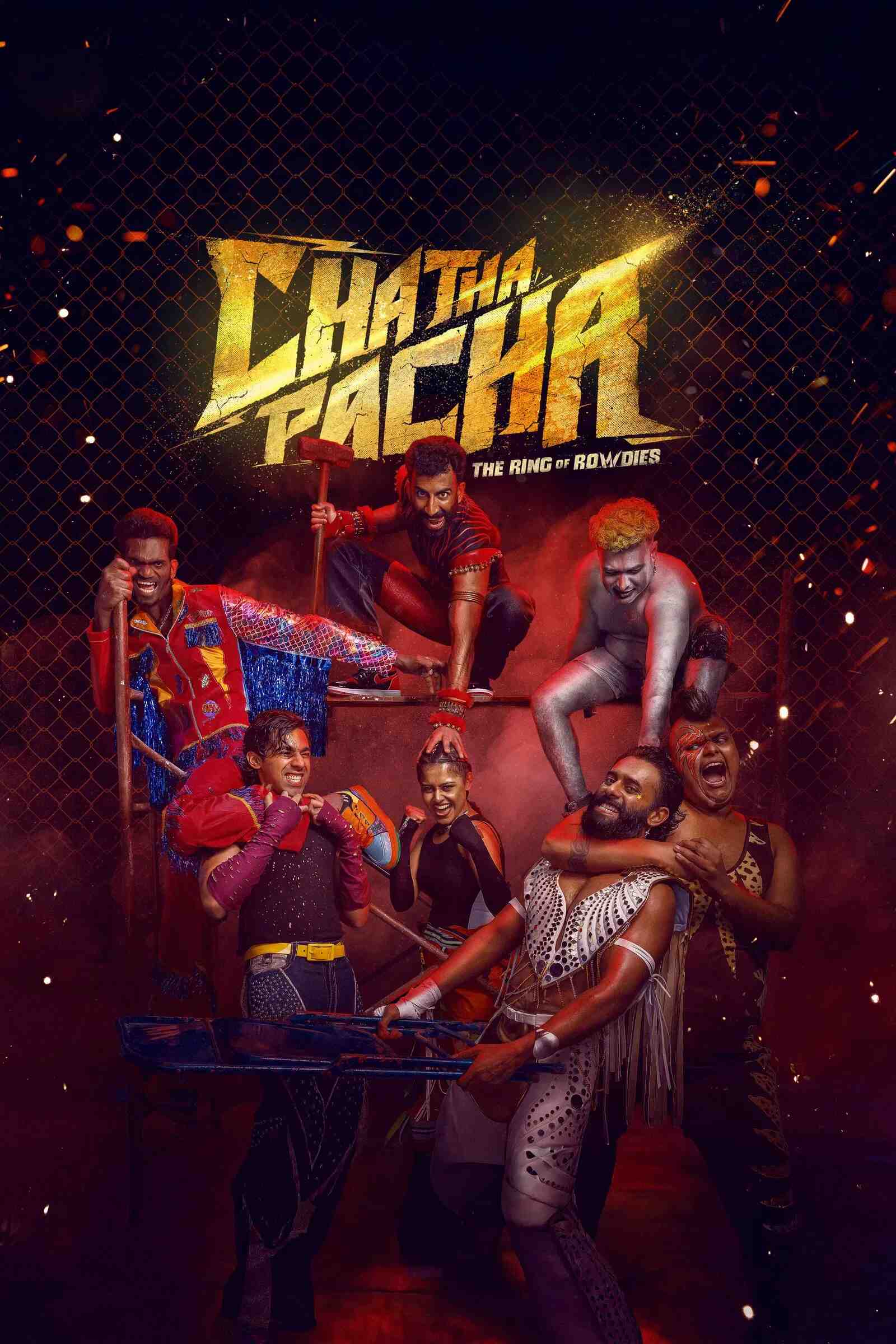 Poster chính thức của phim Phim Hành Động, Phim Tâm Lý "Chatha Pacha: The Ring of Rowdies" (Chatha Pacha: The Ring of Rowdies - 2026), với sự tham gia của diễn viên Arjun Ashokan và Roshan Mathew.
