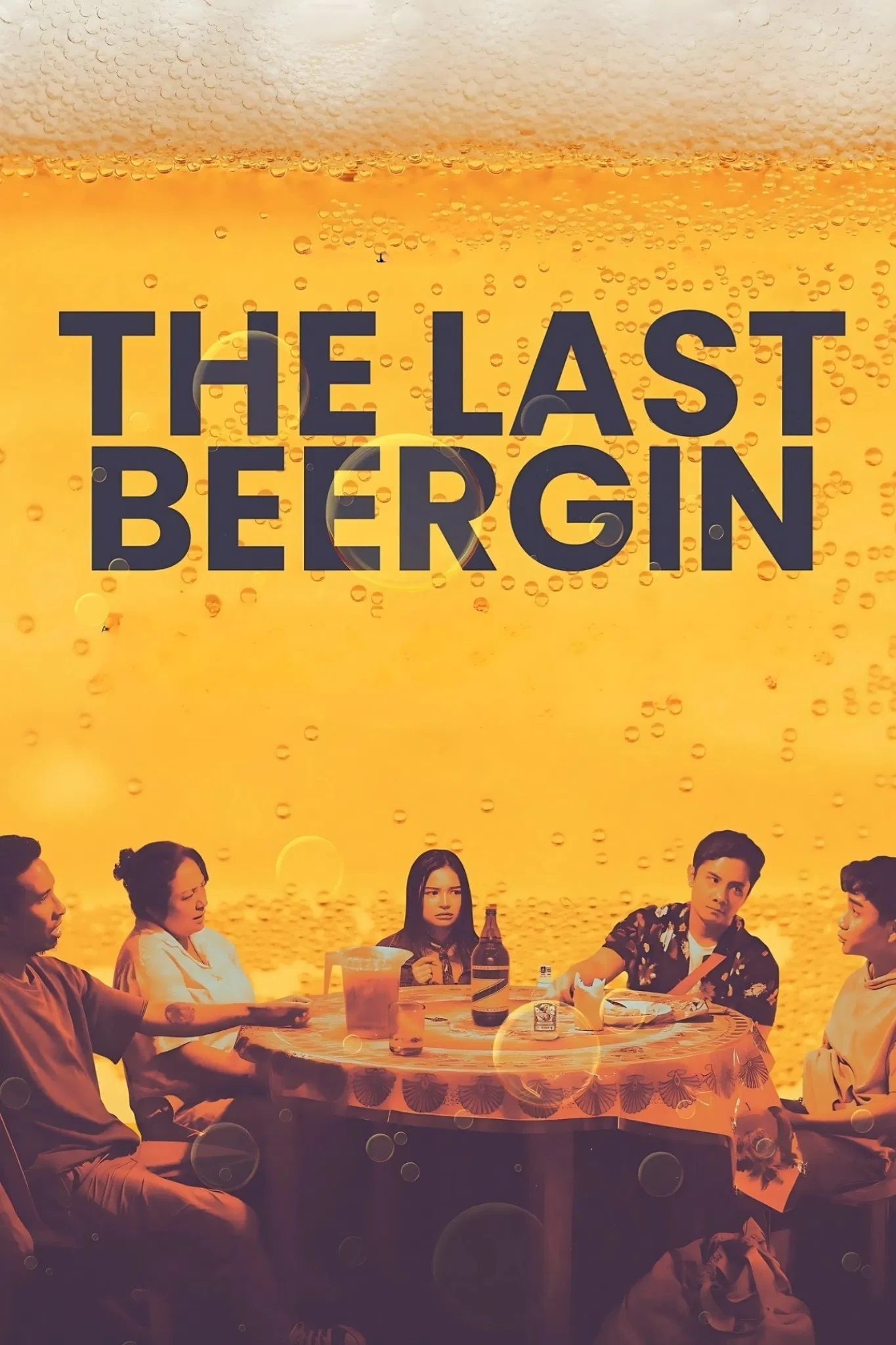 Poster chính thức của phim Phim Hài, Phim Tâm Lý "Chầu Bia Gin Cuối" (The Last Beergin - 2025), với sự tham gia của diễn viên JC Santos và Xyriel Manabat.